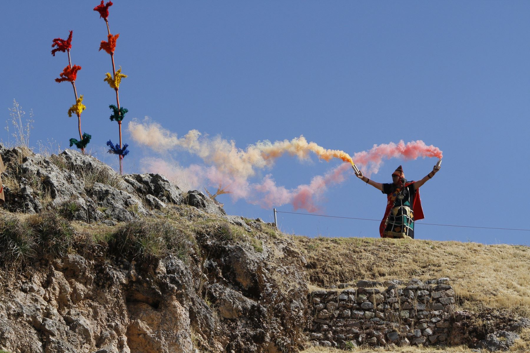 Inti Raymi o “fiesta del Sol” festividad religiosa más importante durante el tiempo de los Incas, en la ciudad del Cuzco.Foto: ANDINA/ Cortesia Percy Hurtado
