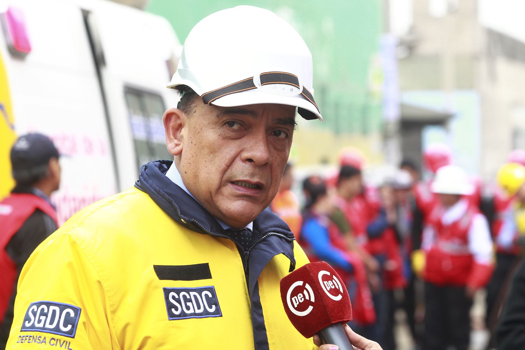 El jefe de bomberos ahora se encuentra en rehabilitación. Foto: ANDINA/Eddy Ramos.