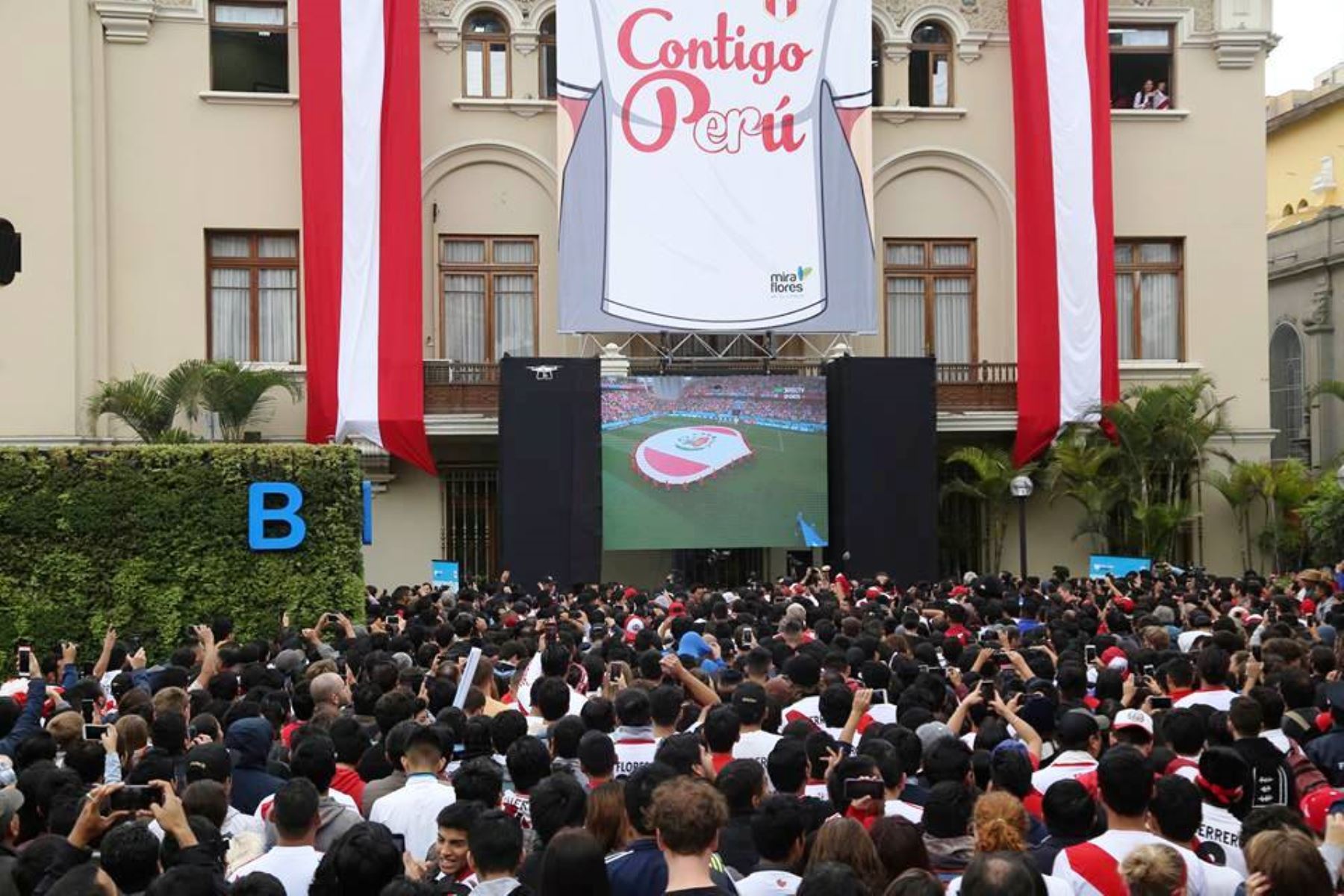 Lima y Miraflores trasmitirán en pantallas gigantes encuentro Perú-Australia