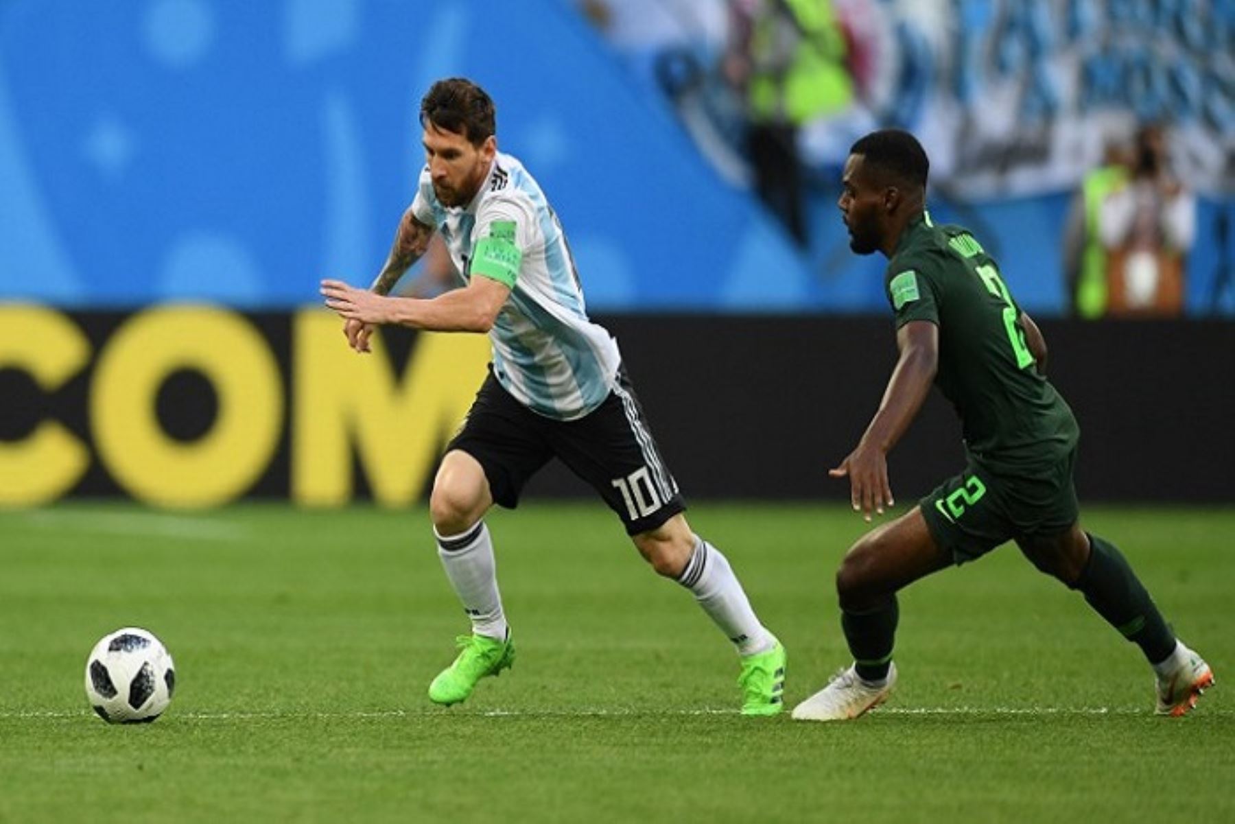 Argentina y Nigeria juegan en San Petersburgo