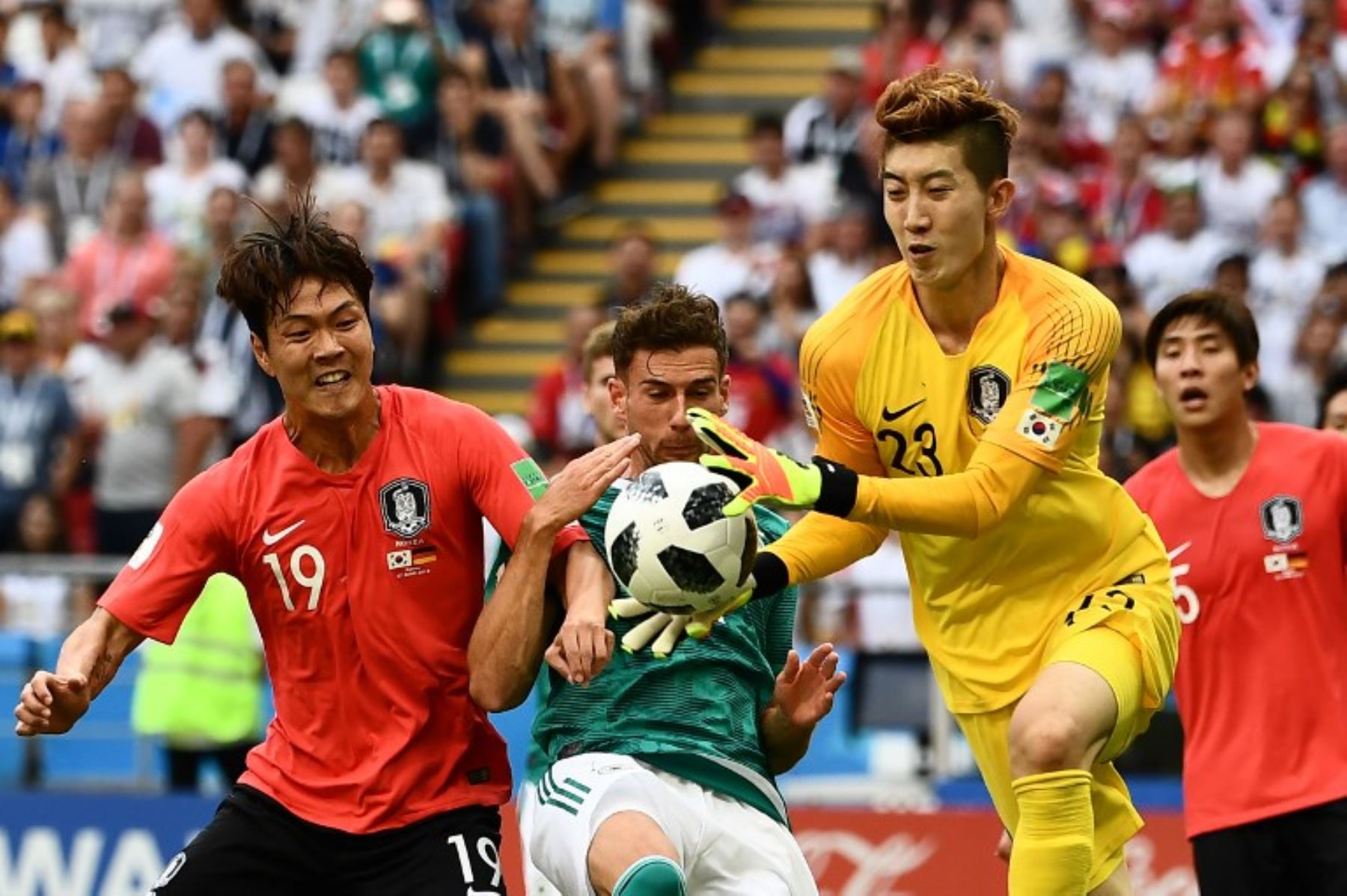 Alemania y Corea del Sur juegan en Kazán por la última jornada del grupo F.