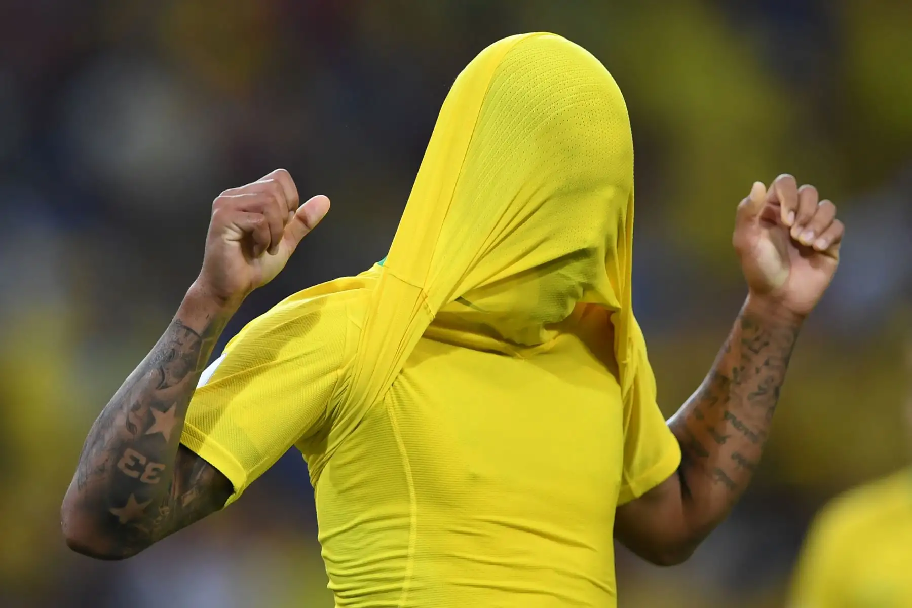 El delantero brasileño Gabriel Jesus reacciona durante el partido de fútbol del Grupo E de la Copa Mundial Rusia 2018 entre Serbia y Brasil en el Estadio Spartak de Moscú el 27 de junio de 2018. / AFP