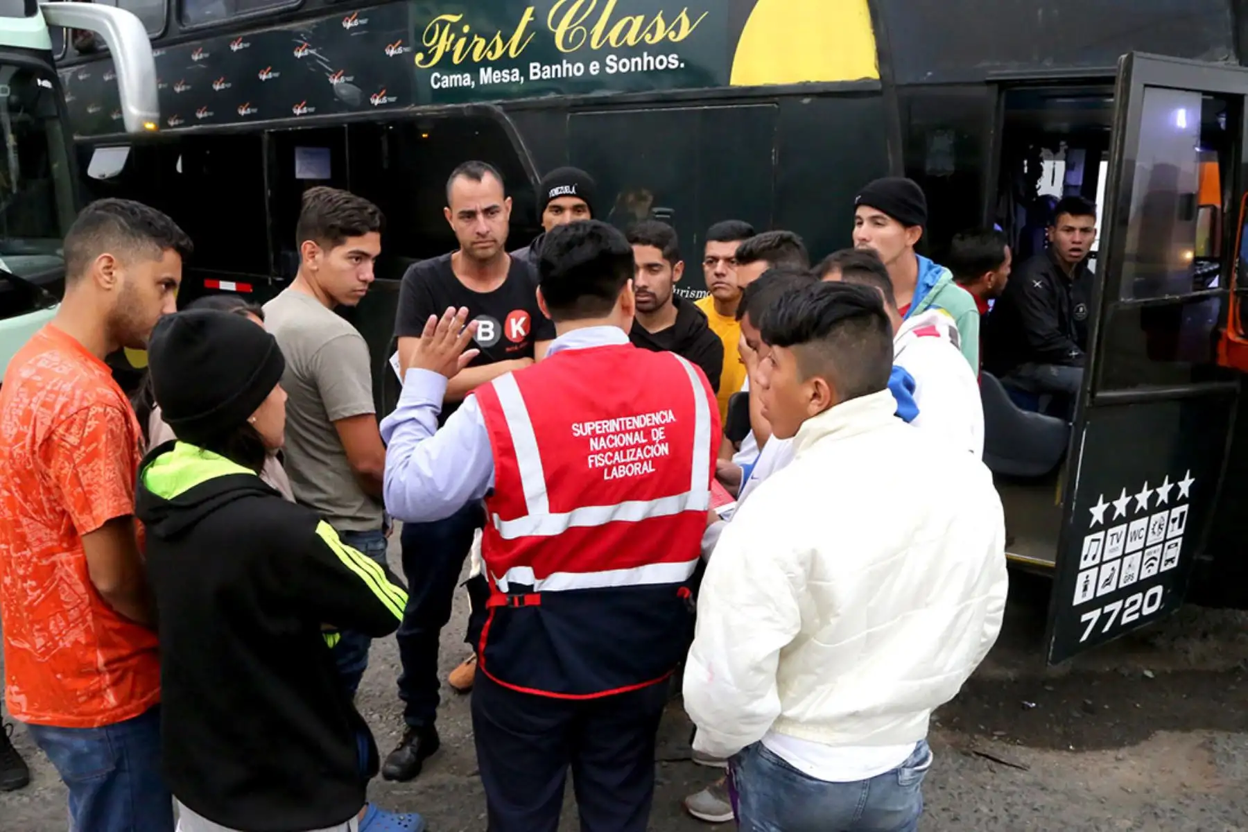Personal de cabina y atención al pasajero recibió orientación sobre el derecho de estar inscrito en la planilla electrónica, así como en la seguridad social. Foto: Difusión