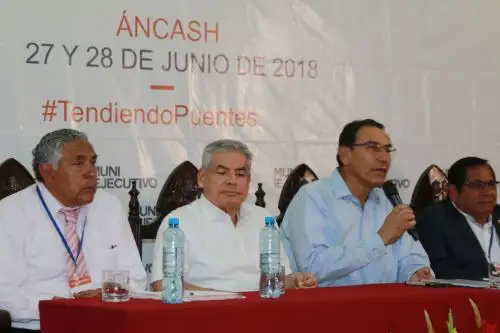 Presidente Martín Vizcarra encabezó el Muni Ejecutivo que se desarrolló en la ciudad de Chimbote, en Áncash. ANDINA