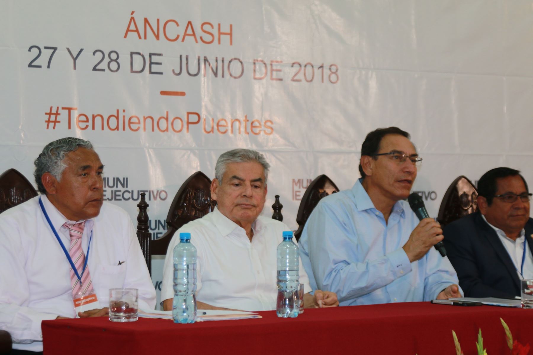 Presidente Martín Vizcarra encabezó el Muni Ejecutivo que se desarrolló en la ciudad de Chimbote, en Áncash. ANDINA