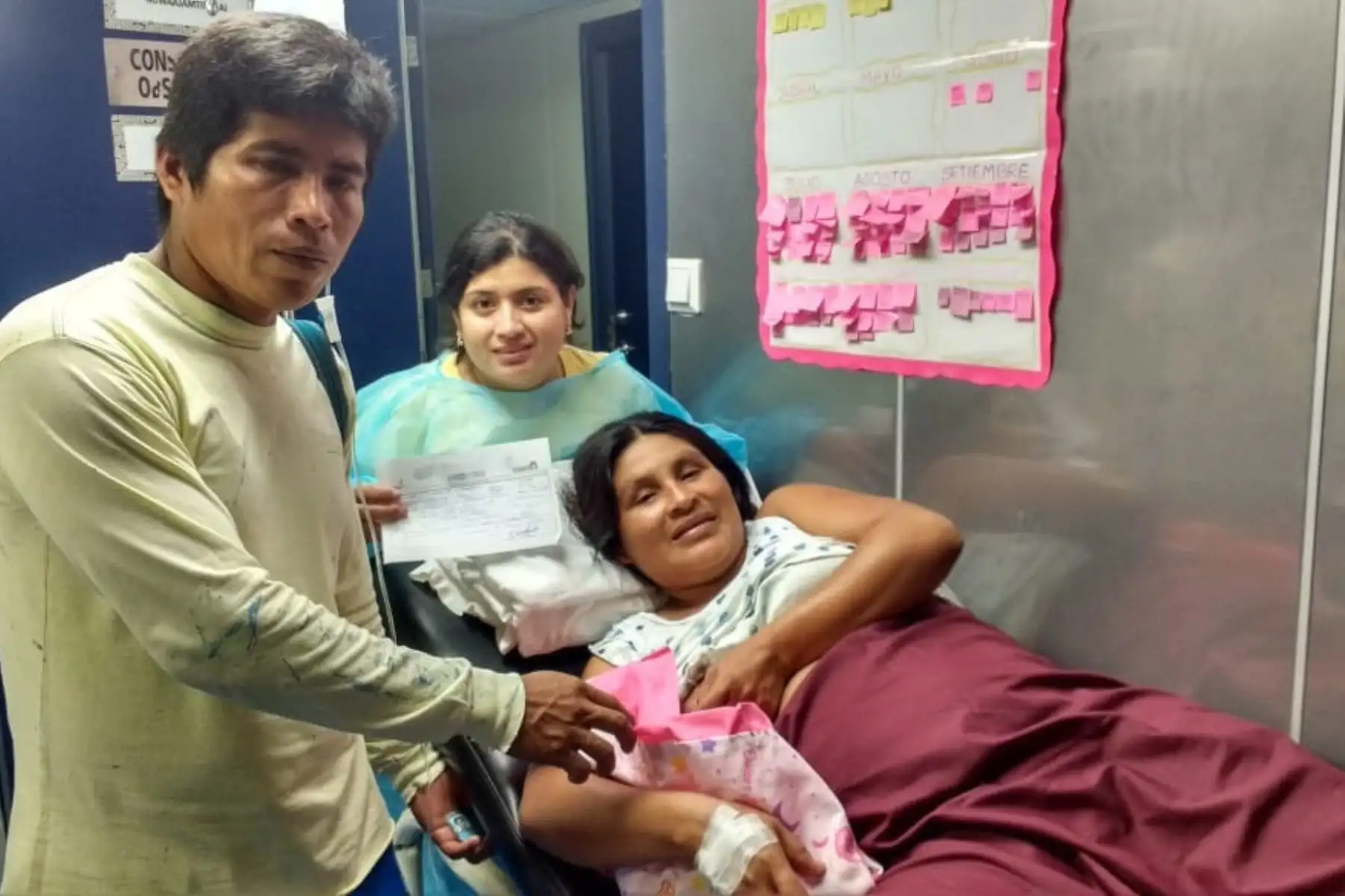 Nace bebé a bordo de PIAS Morona durante campaña en comunidad indígena de Loreto. ANDINA/Difusión