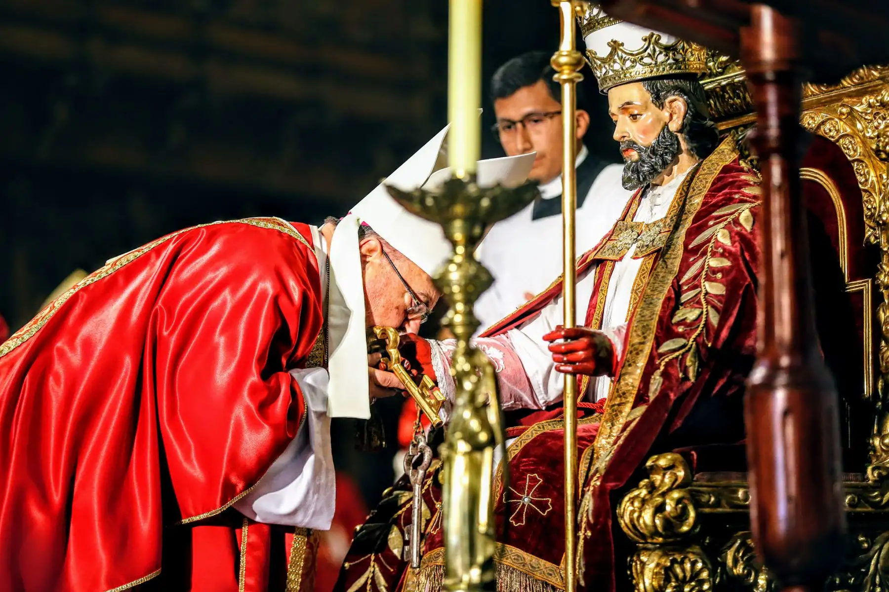 Misa en La Catedral de Lima por el día de San Pedro y San Pablo. Foto: ANDINA/Luis Iparraguirre