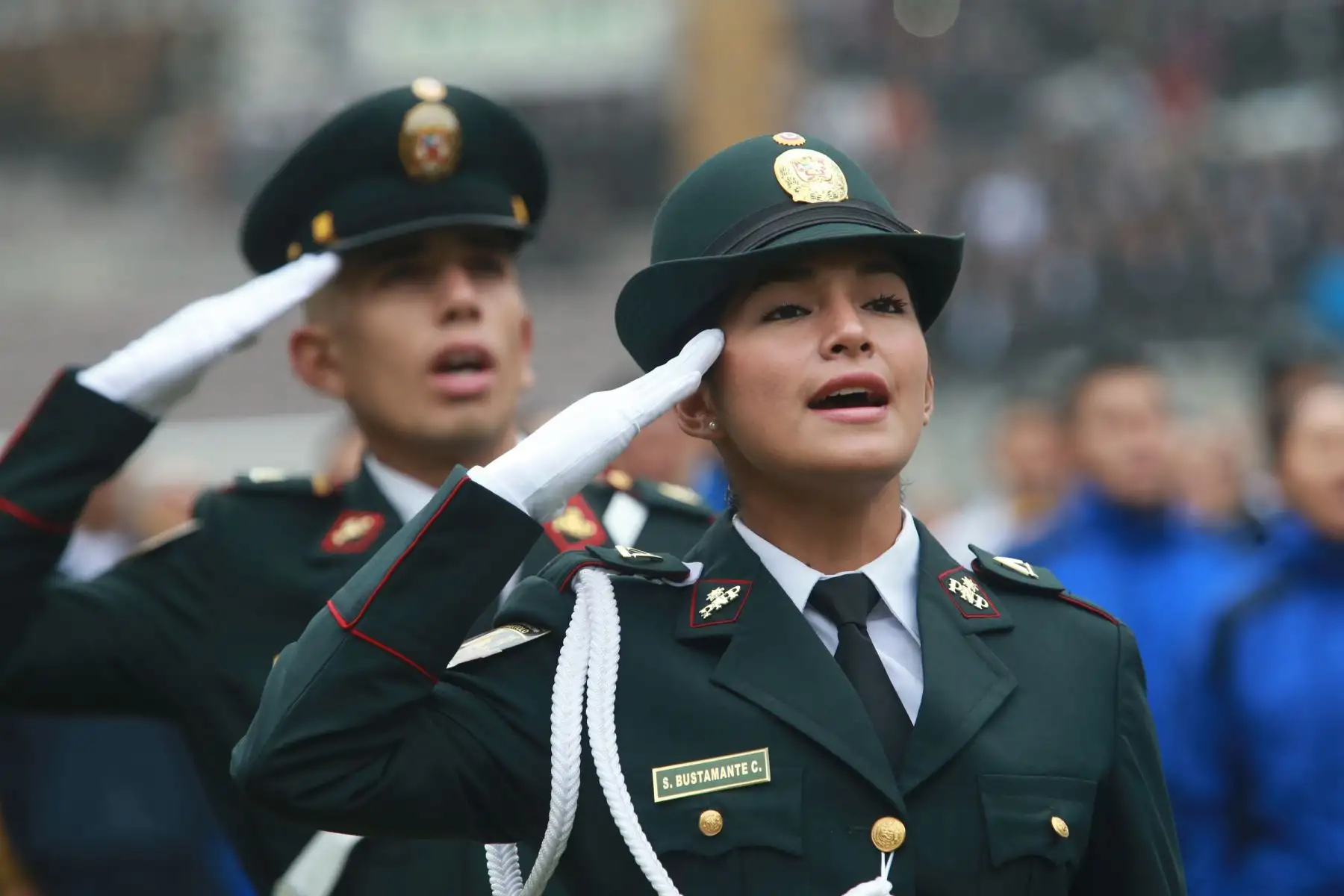 El ministro de Defensa, José Huerta, inauguró   los Juegos Deportivos Militares 2018, evento  donde participaron las Escuelas de Oficiales y Suboficiales de las Fuerzas Armadas y de la Policía Nacional.Foto: ANDINA/Norman Córdova