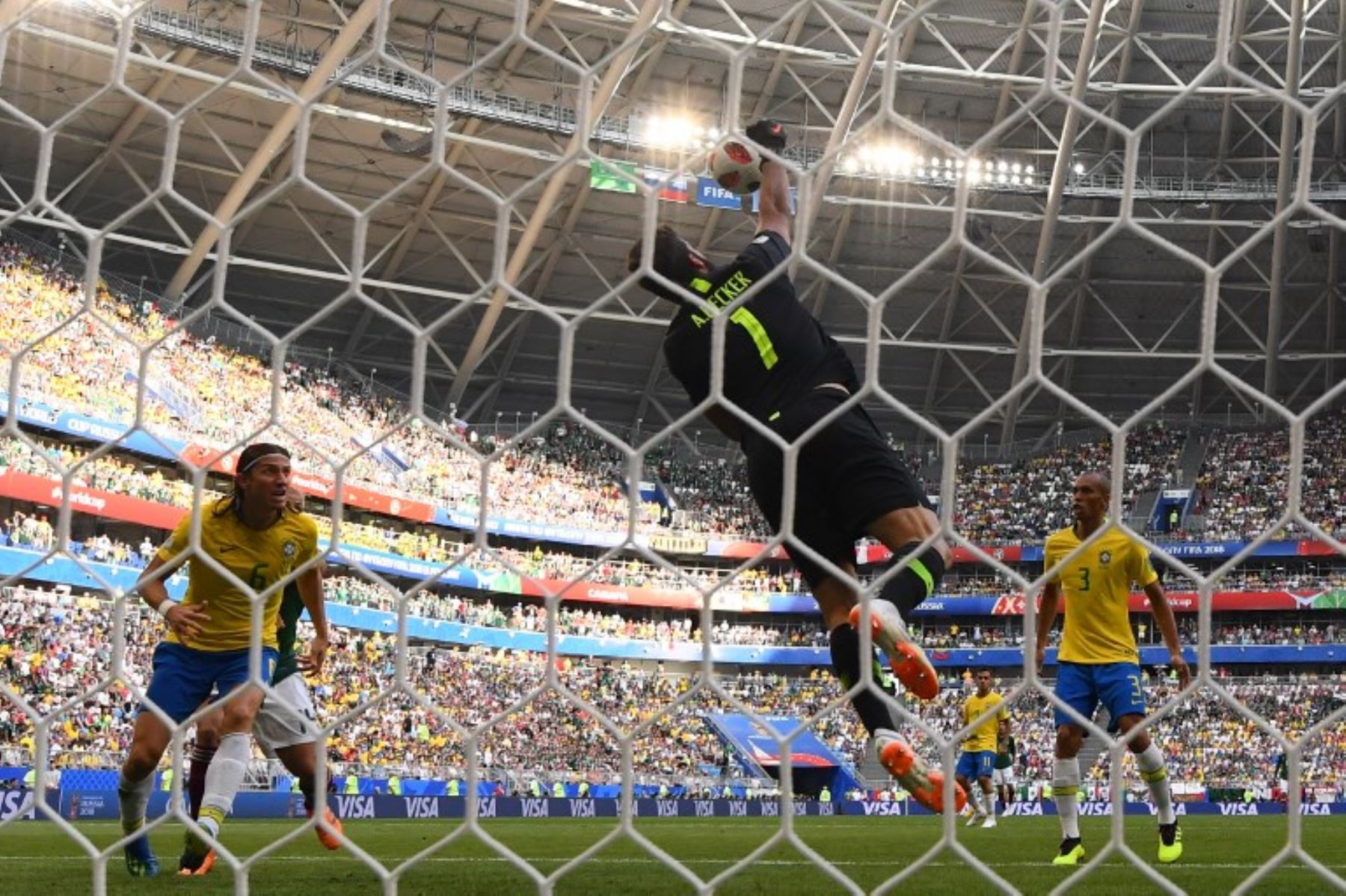 Brasil y México se enfrentan por los octavos de final del Mundial de Rusia 2018 en el Samara Arena