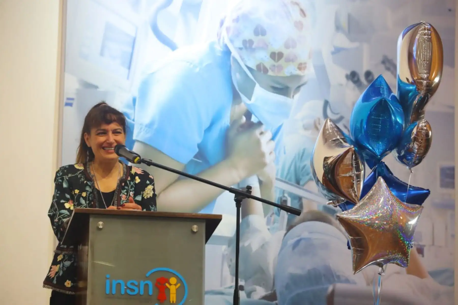 Ministra de salud, Silvia Pessah, participo en la ceremonia por el quinto aniversario institucional del Instituto Nacional de Salud del Niños (INSN), de San Borja. Foto: ANDINA/Prensa Presidencia