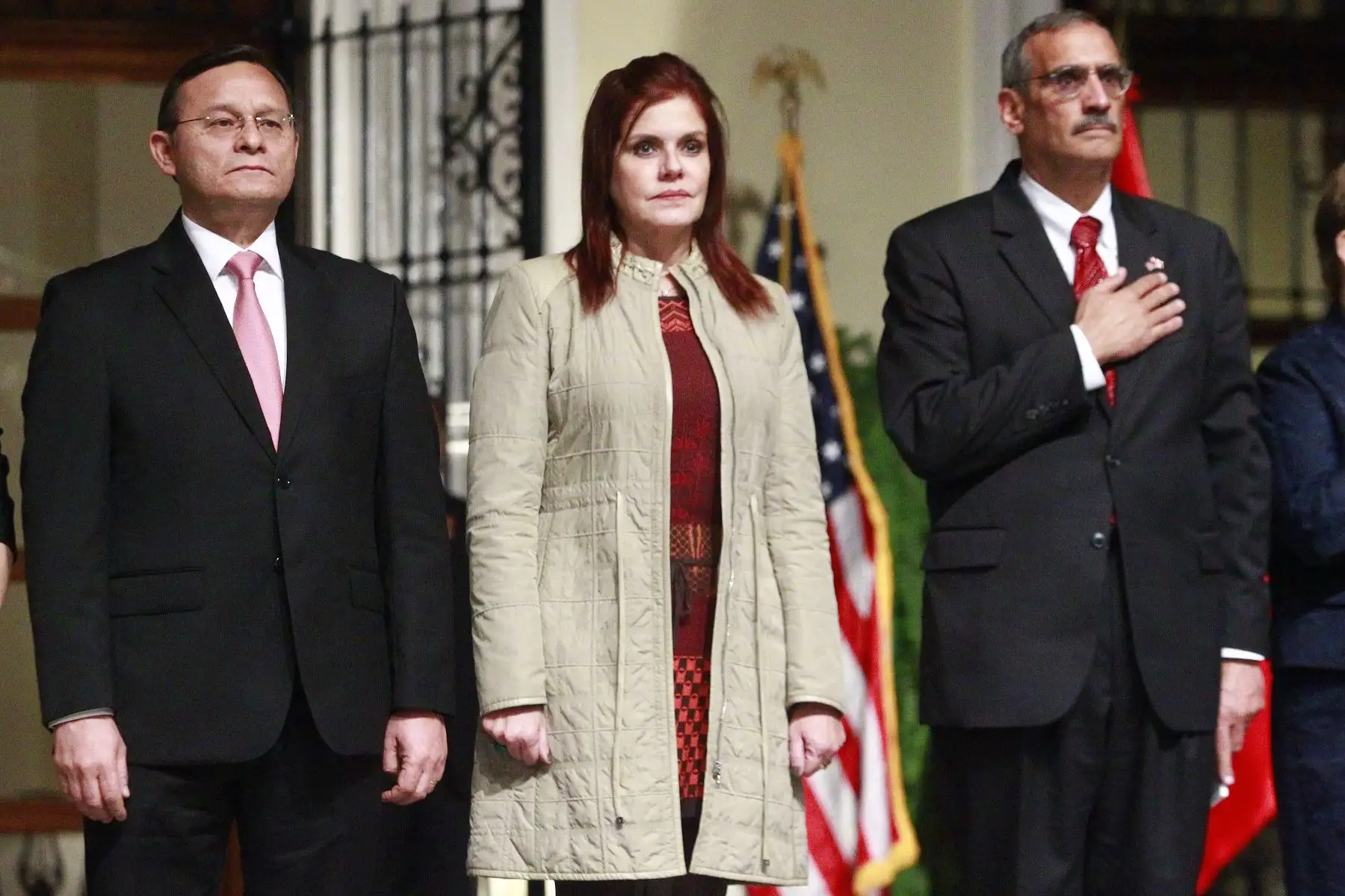 El Embajador de EEUU en el Perú, Krishna R. Urs recibe los saludos por el 242 aniversario de la independencia de los EEUU. Foto - ANDINA/Eddy Ramos.