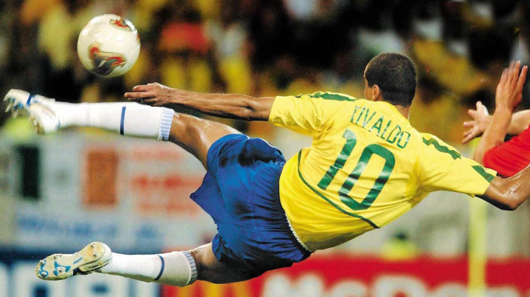 Rivaldo – Brasil. Ocho goles en 14 partidos. Participó en los mundiales de 1998 y 2002. Fue campeón en el mundial del 2002 disputado en Corea y Japón. Foto: Archivo