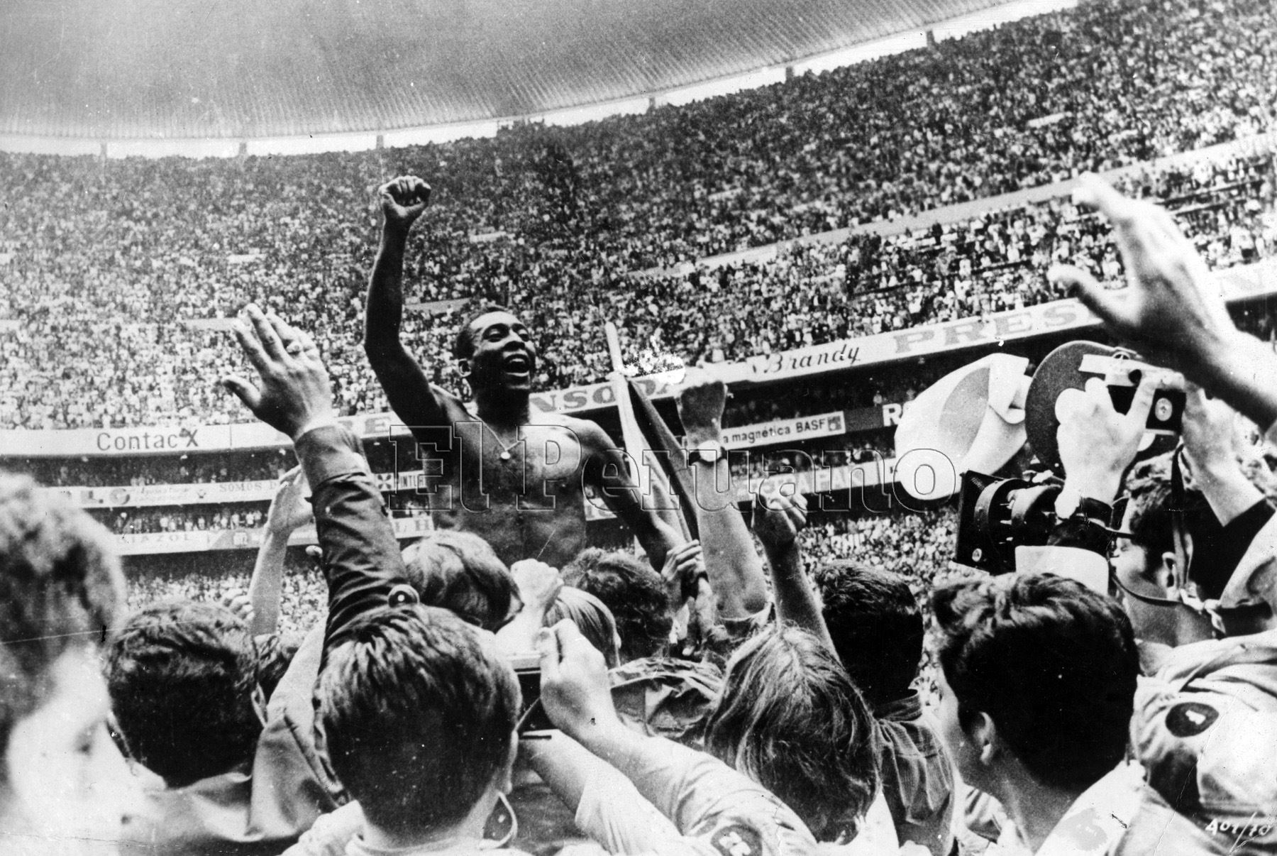 Pelé – Brasil. 12 goles en 14 partidos. Participó en los mundiales de 1958, 1962, 1966 y 1970. Fue campeón en Suecia 1958, Chile 1962 y México 1970. Foto: ANDINA/archivo