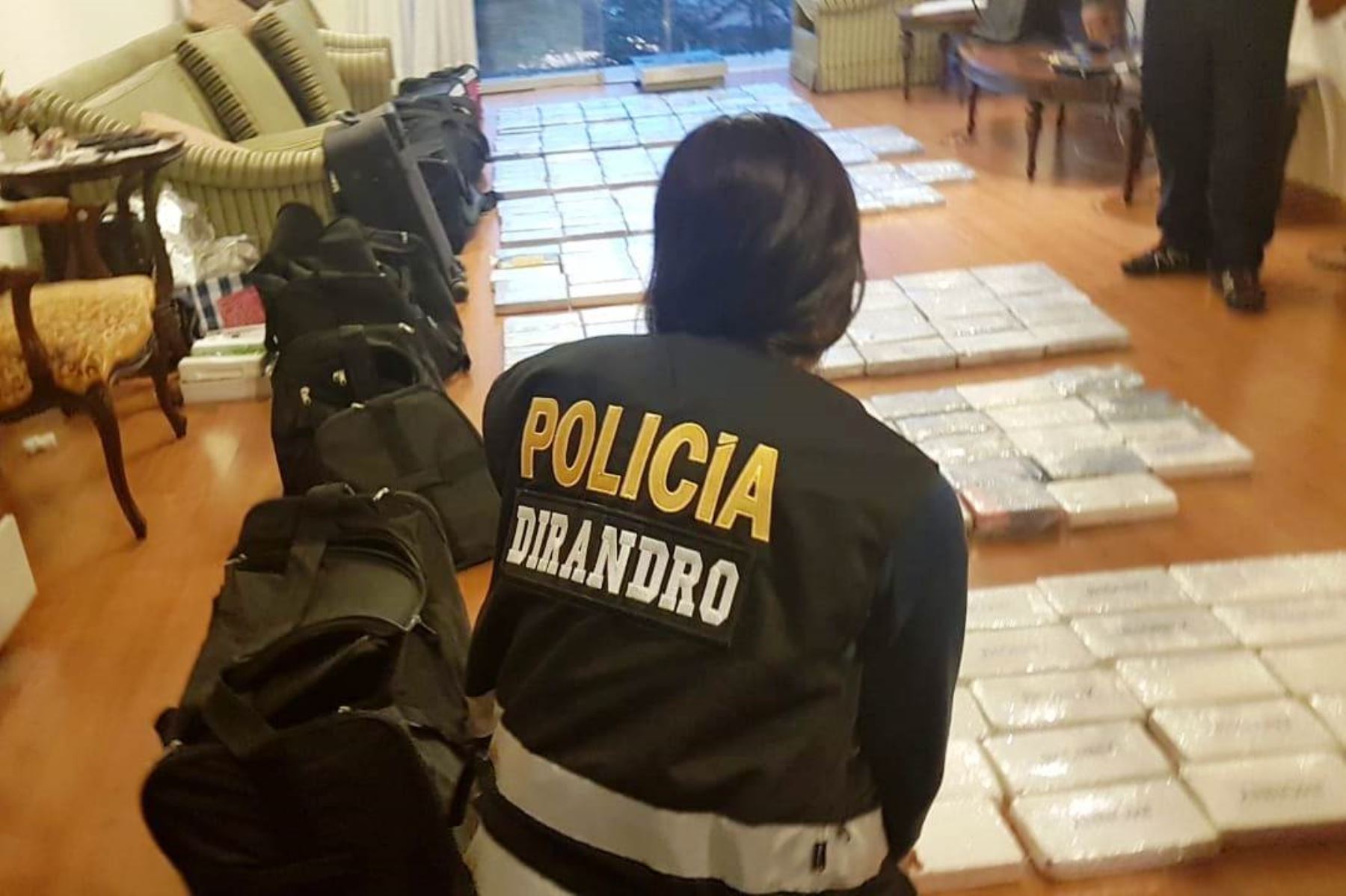 Policía decomisa más de 270 kilos de cocaína en San Isidro. Foto: ANDINA/Difusión.