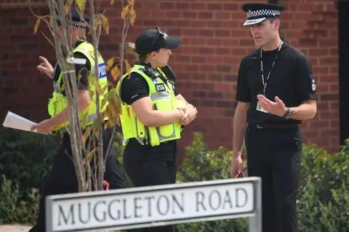 Policía de Wiltshire, en Amesbury Foto: AFP