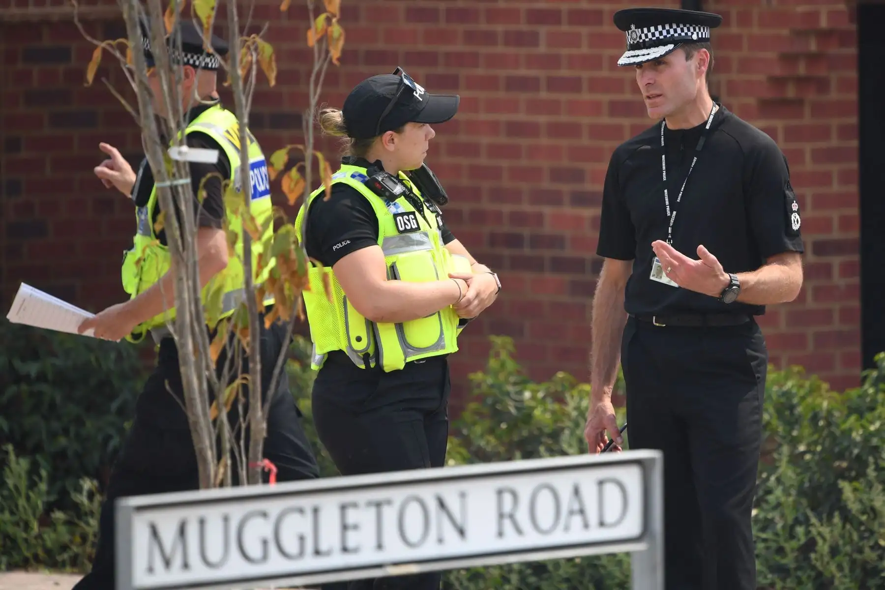 Policía de Wiltshire, en Amesbury Foto: AFP