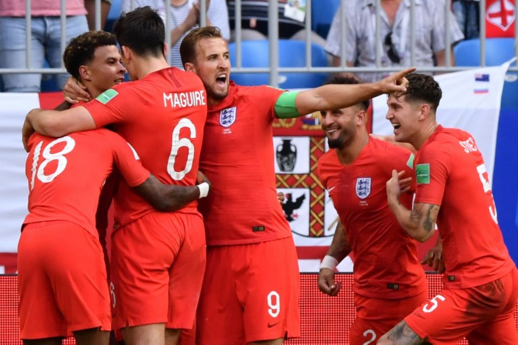 Inglaterra derrotó 2-0 a Suecia y se instaló en las semifinales del Mundial de Rusia 2018