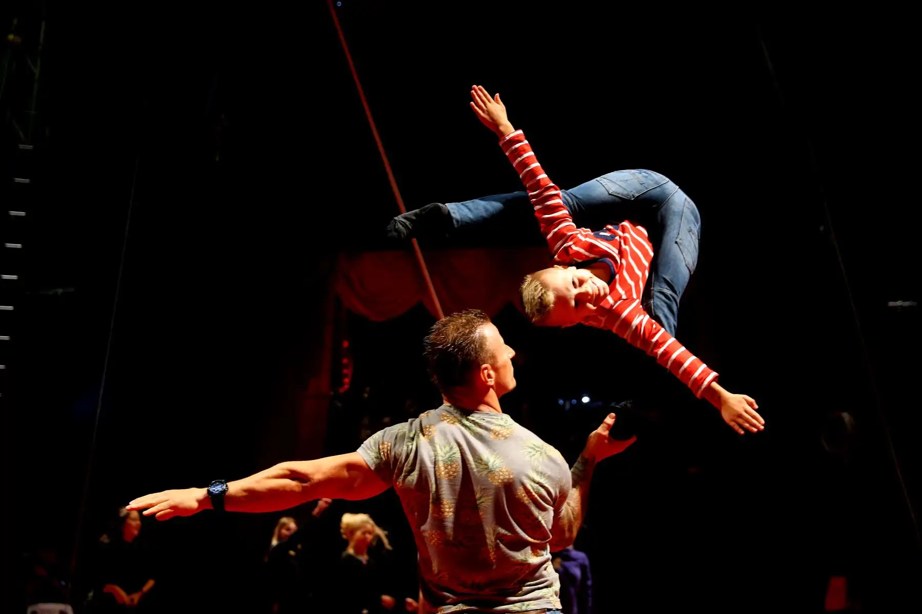 Integrantes del Circo Ruso de Moscú, se preparan para su debut en Lima. Foto: ANDINA/Luis Iparraguirre