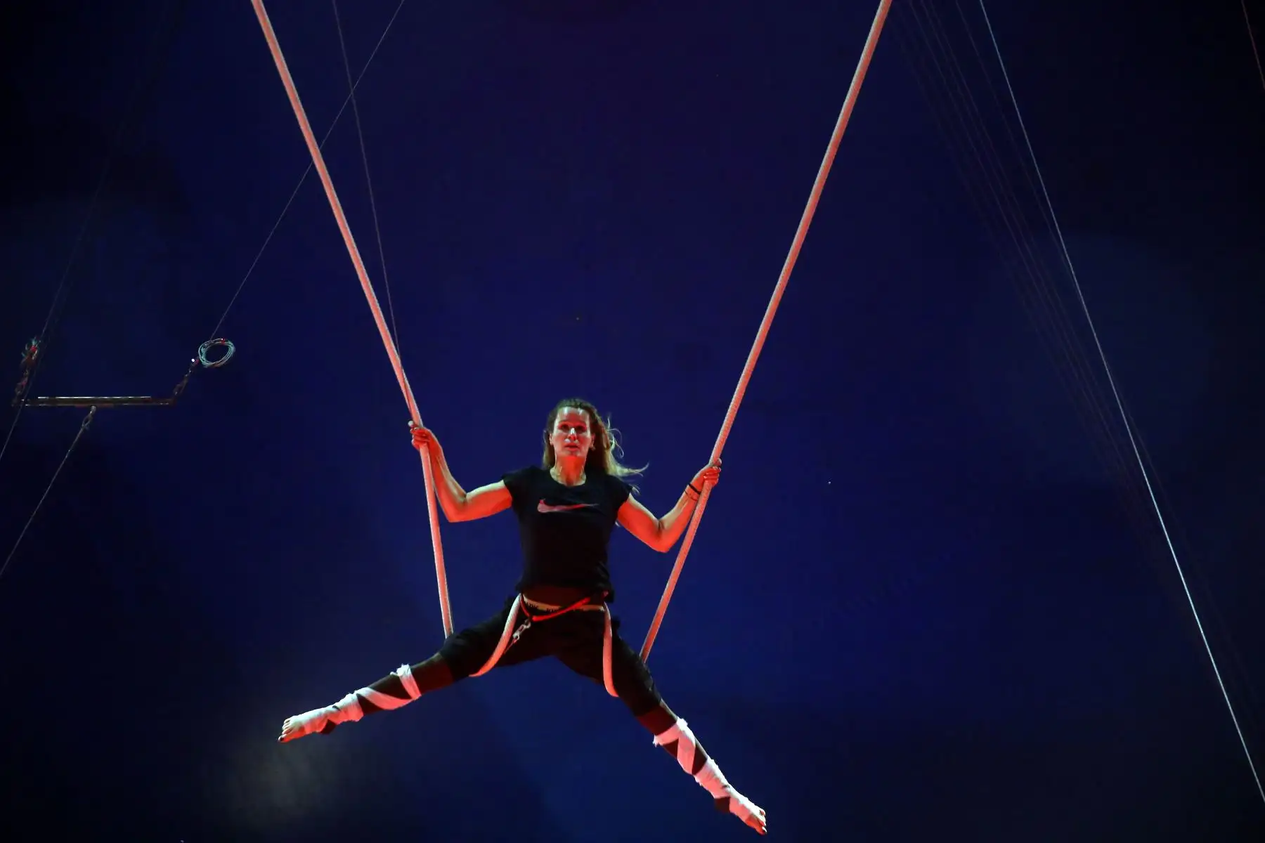 Integrantes del Circo Ruso de Moscú, se preparan para su debut en Lima. Foto: ANDINA/Luis Iparraguirre