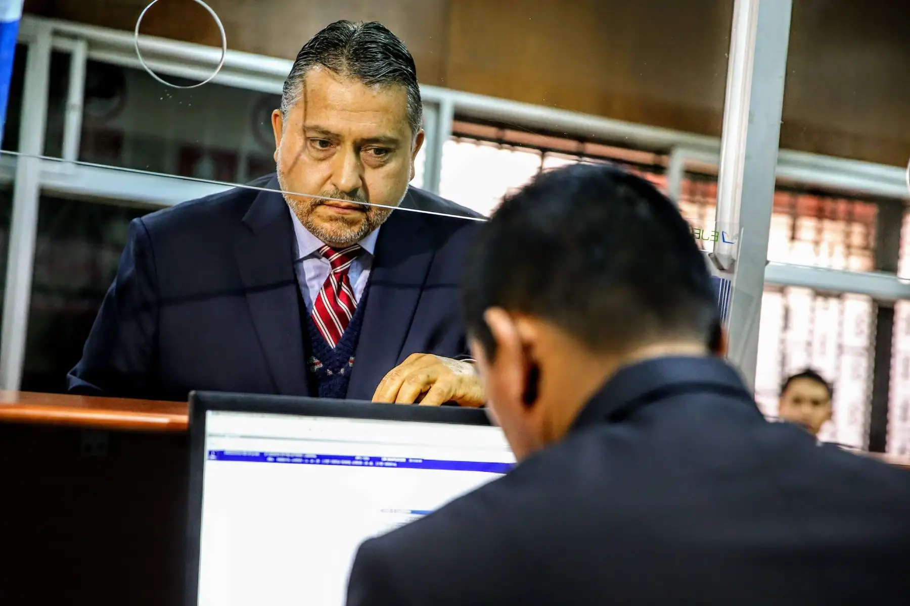 El presidente del Poder Judicial, Duberlí Rodríguez, implementó el Expediente Judicial Electrónico en juzgados laborales. Foto: ANDINA/Luis Iparraguirre