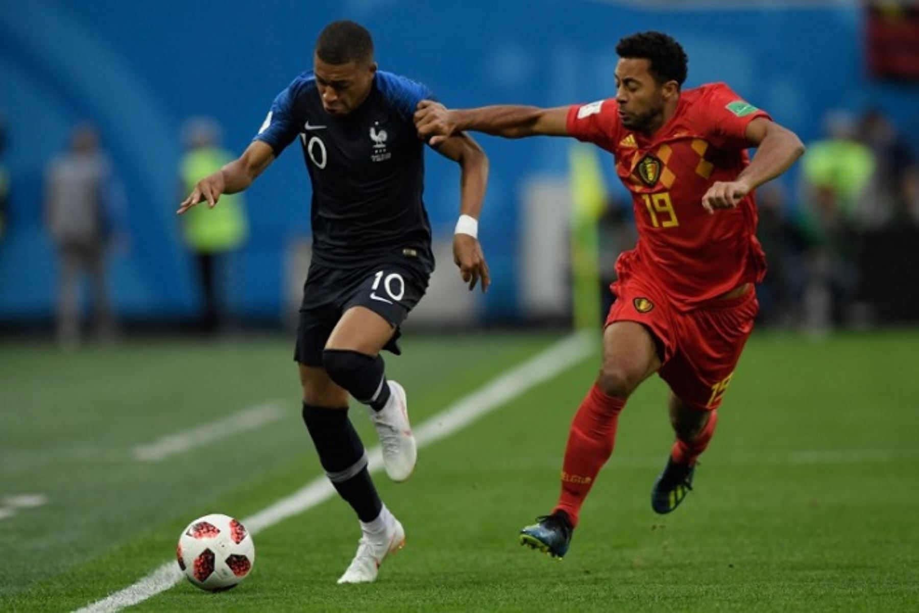 Francia y Bélgica juegan, en San Petersburgo,  por la primera semifinal del Mundial de Rusia 2018