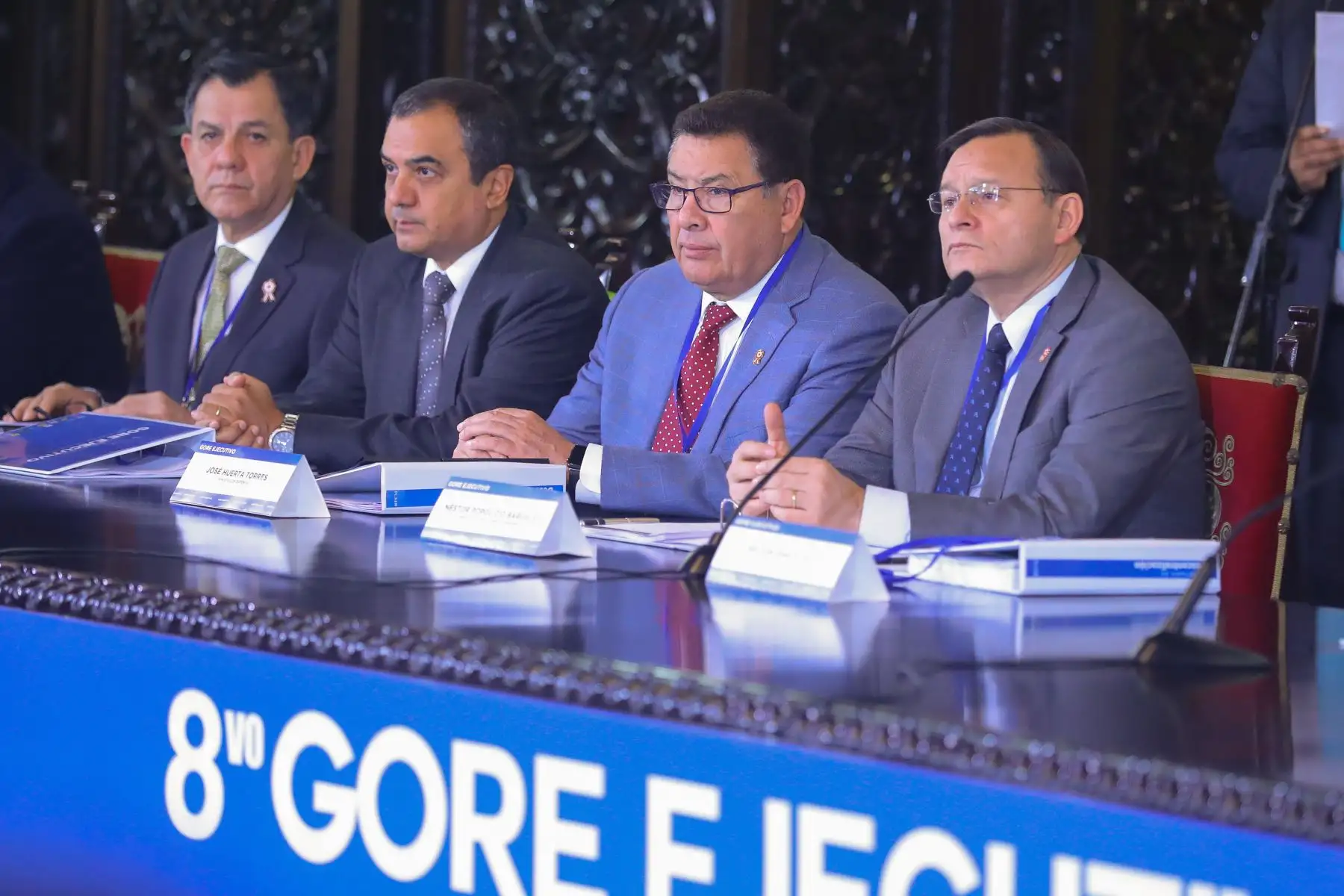 El presidente de la República, Martín Vizcarra, lidera el Octavo GORE-Ejecutivo, que congrega a gobernadores regionales y miembros del Gabinete Ministerial. Foto: ANDINA/Prensa Presidencia