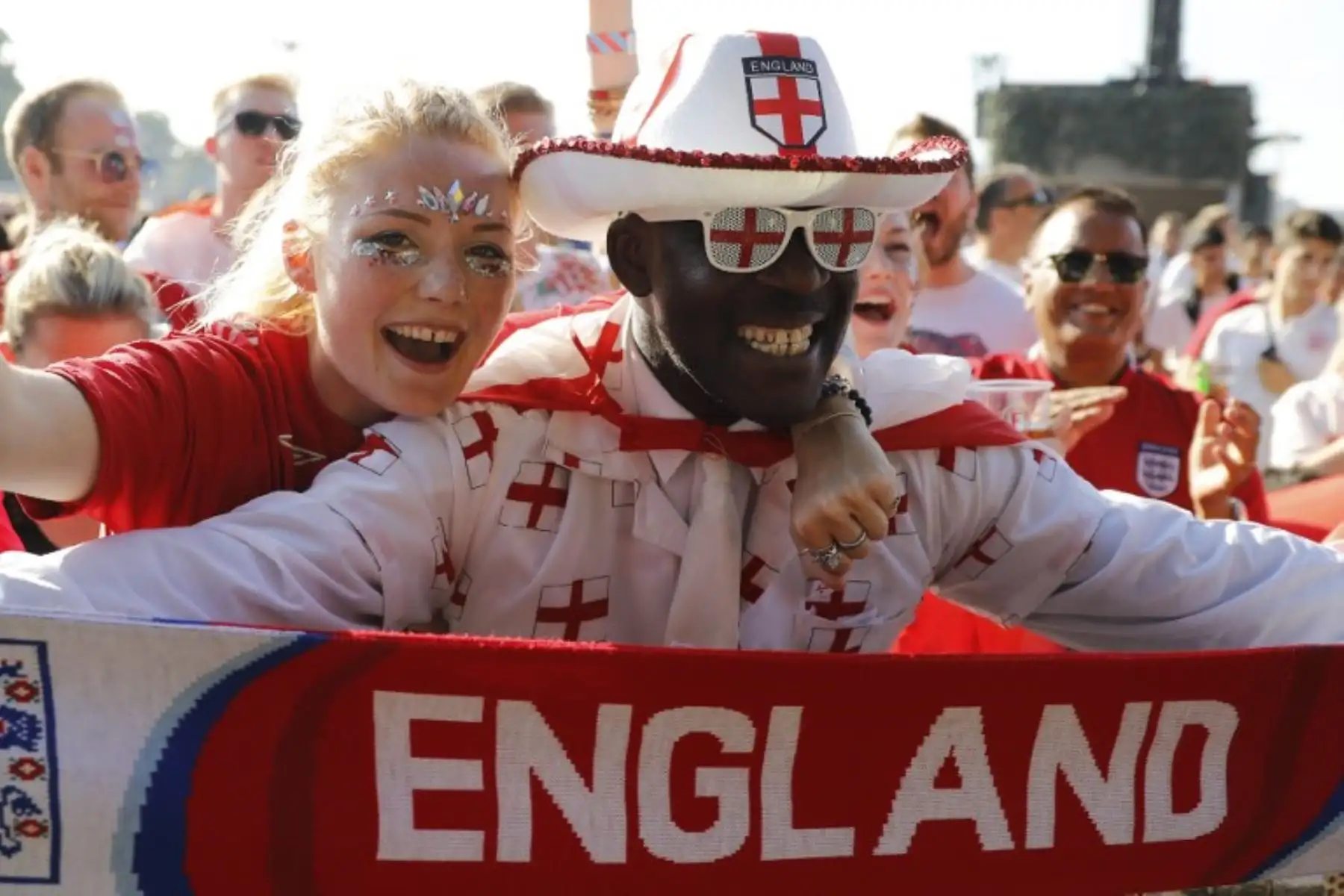 Las selecciones de Inglaterra y Croacia juegan por la  semifinal del Mundial de Rusia 2018  en el estadio  Luzhniki de  Moscú,
