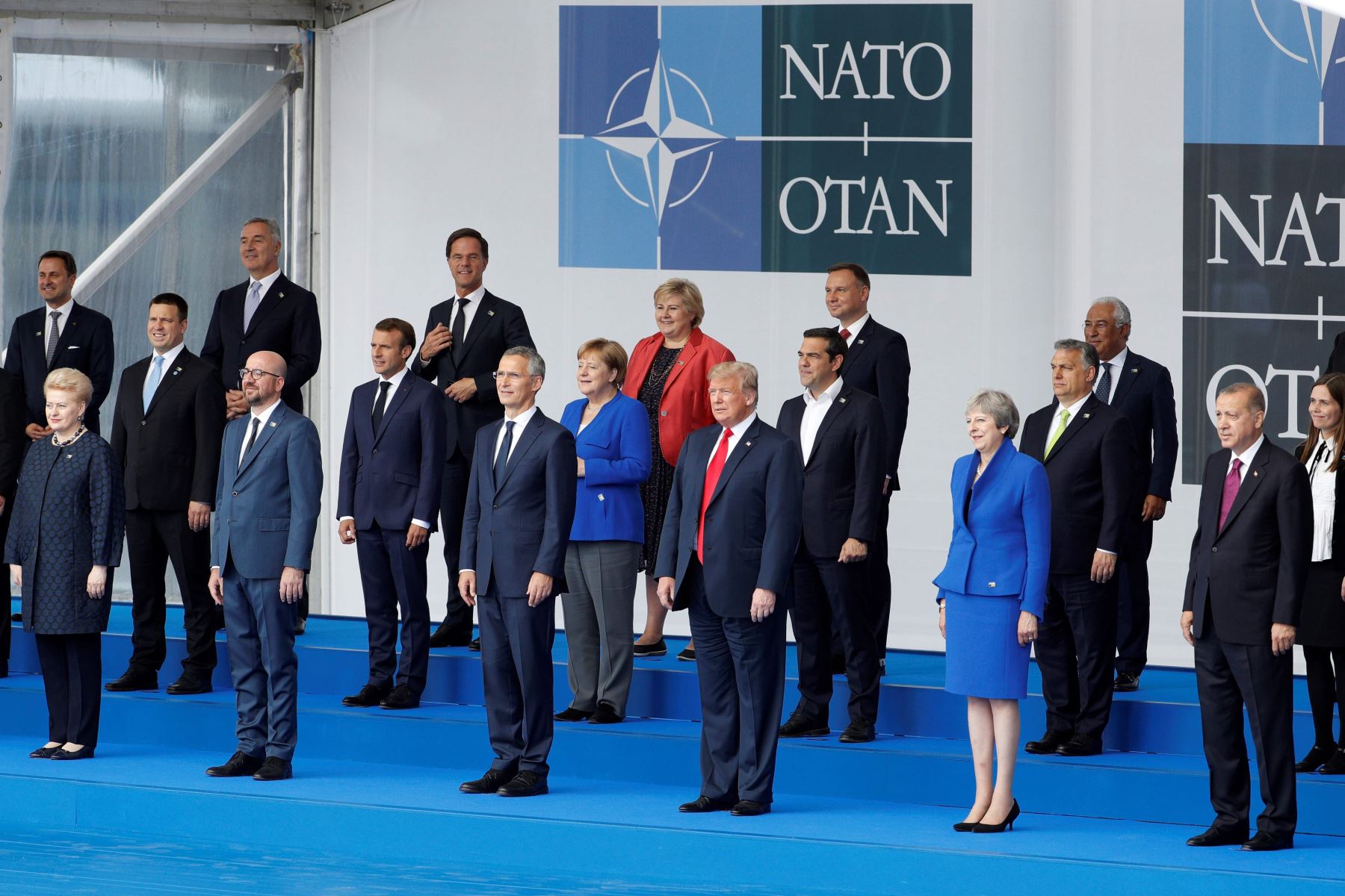Jefes de Estado de la OTAN Foto: AFP