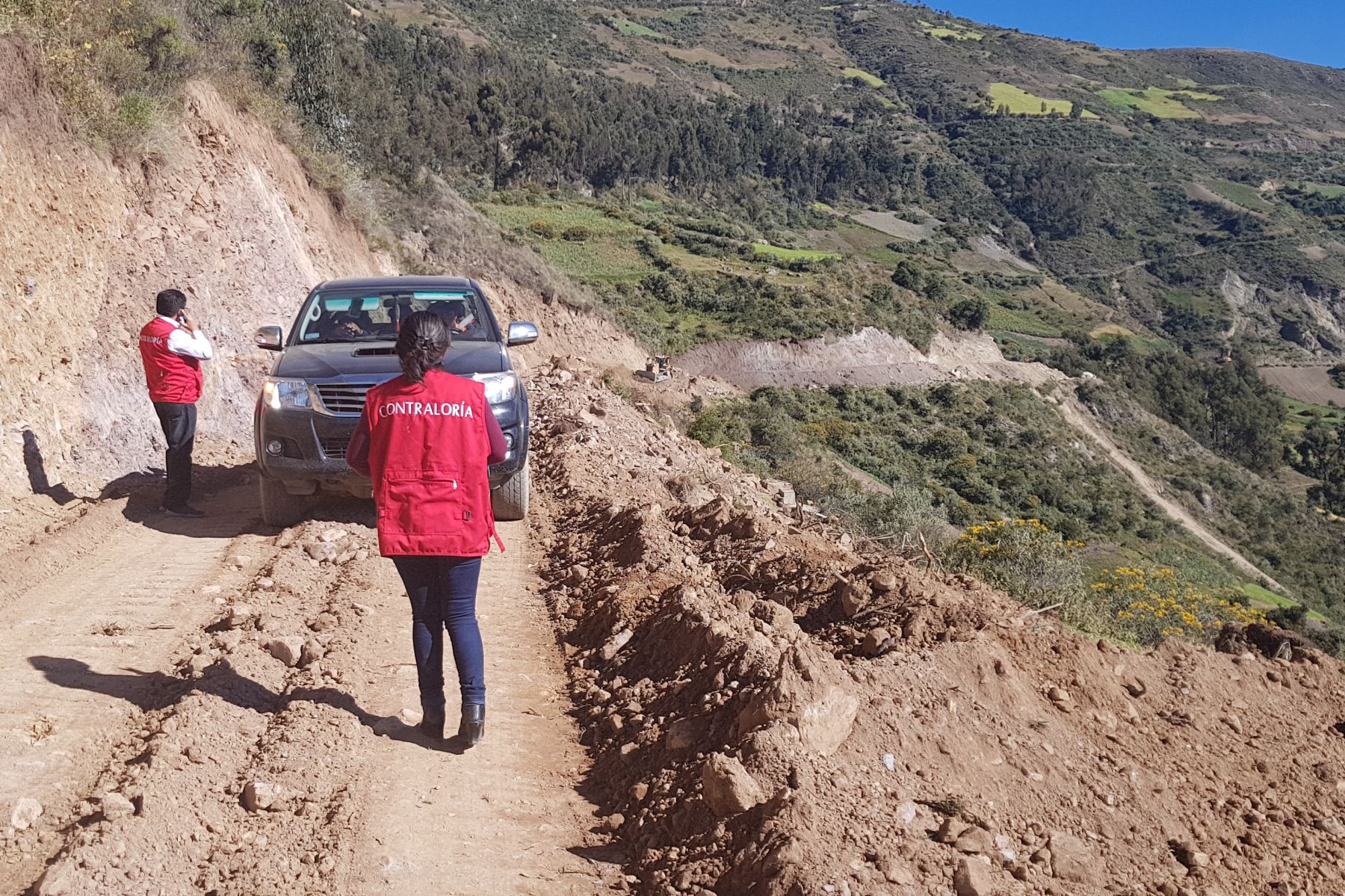 Contraloría evidencia riesgos en obra de mejoramiento vial en región Huancavelica. ANDINA/Difusión