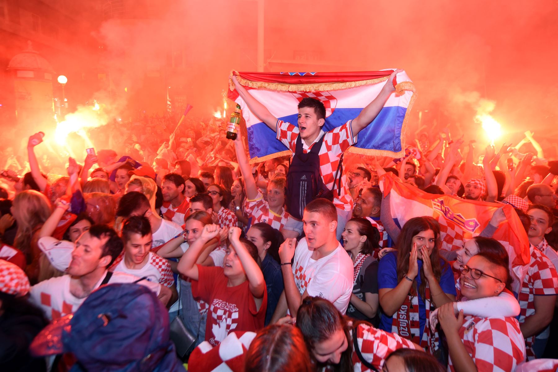 Simpatizantes de Croacia. AFP