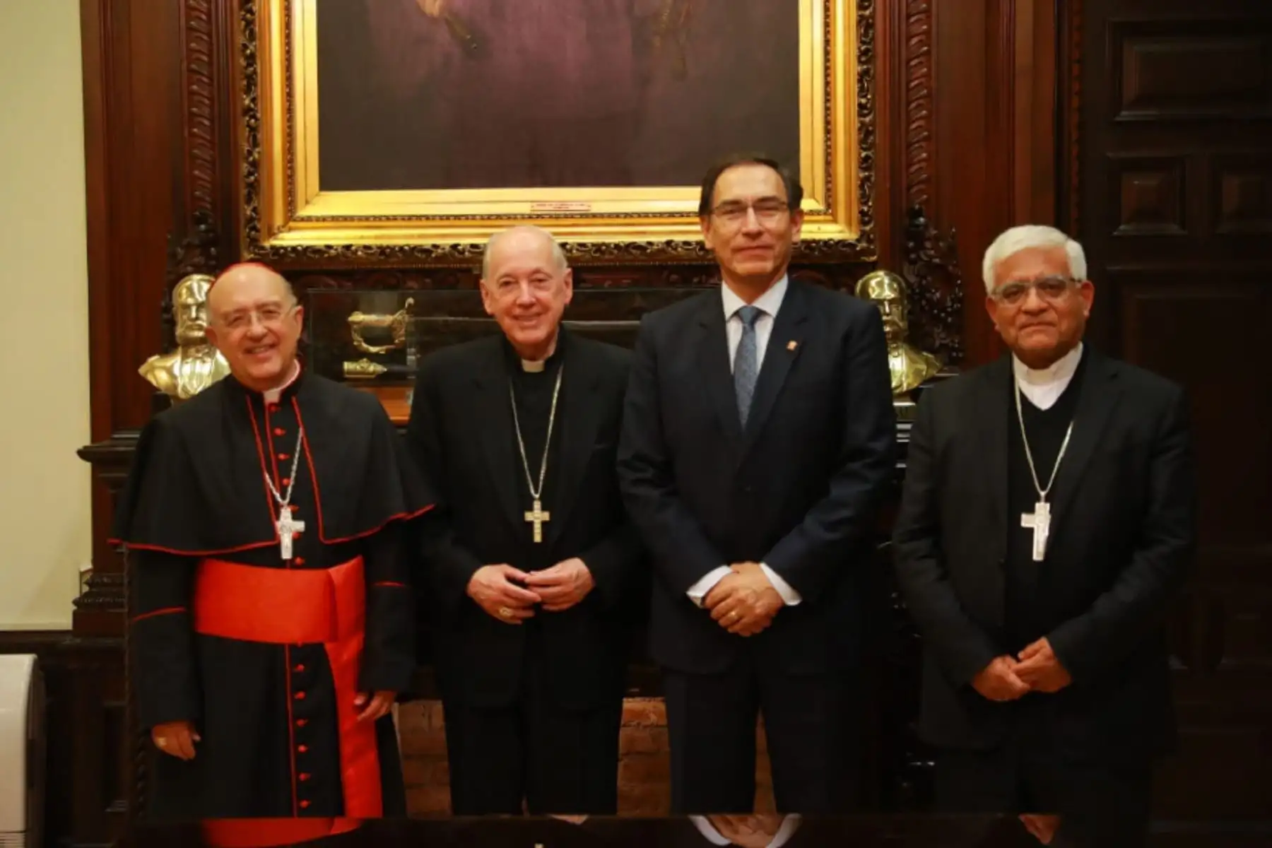 Presidente Martín Vizcarra se reunió con representantes de la Iglesia Católica