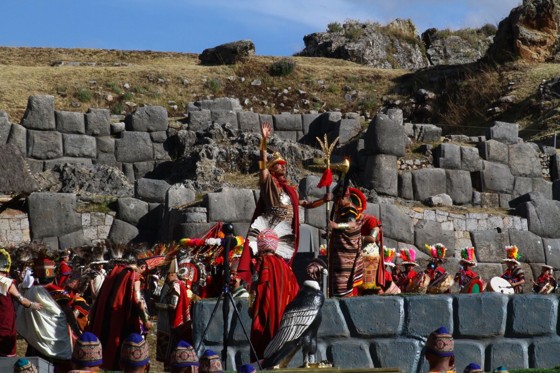 Cada 24 de junio la Fortaleza de Sacsayhuamán es el escenario para celebrar la festividad ancestral más importante del Perú, el Inti Raymi. Foto: ANDINA/Percy Hurtado