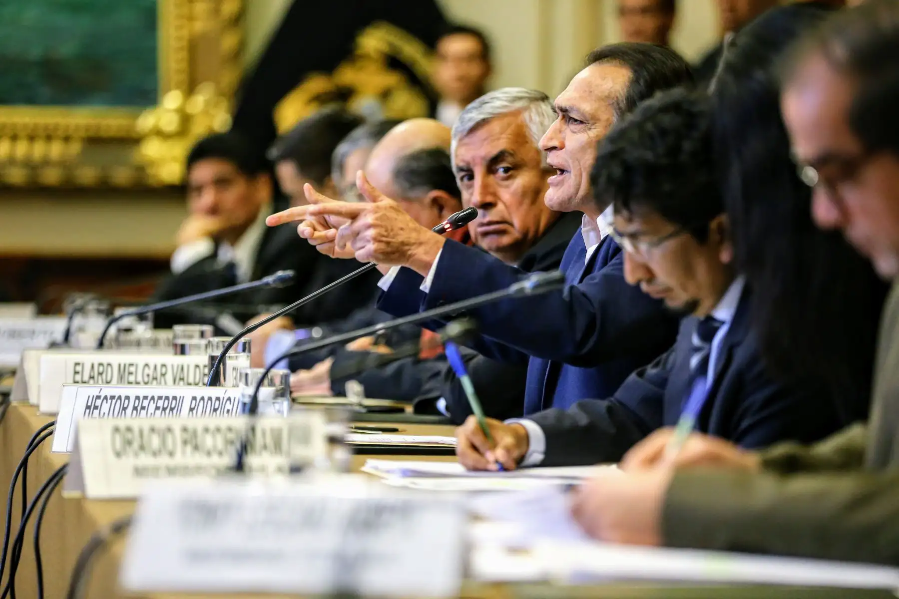 Comisión de Fiscalización del Congreso de la República, sesiona sobre el caso de los audios de los magistrados del Consejo Nacional de la Magistratura. Foto: ANDINA/Luis Iparraguirre
