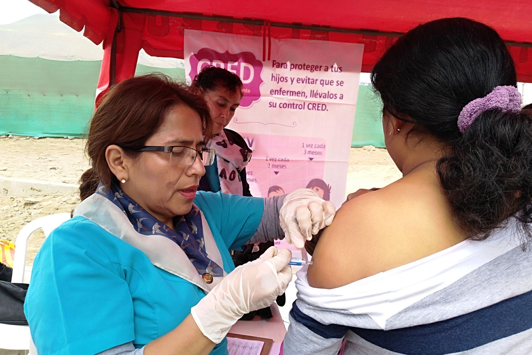 Chalacos serán vacunados este fin de semana contra influenza y sarampión. Foto: ANDINA/Difusión.