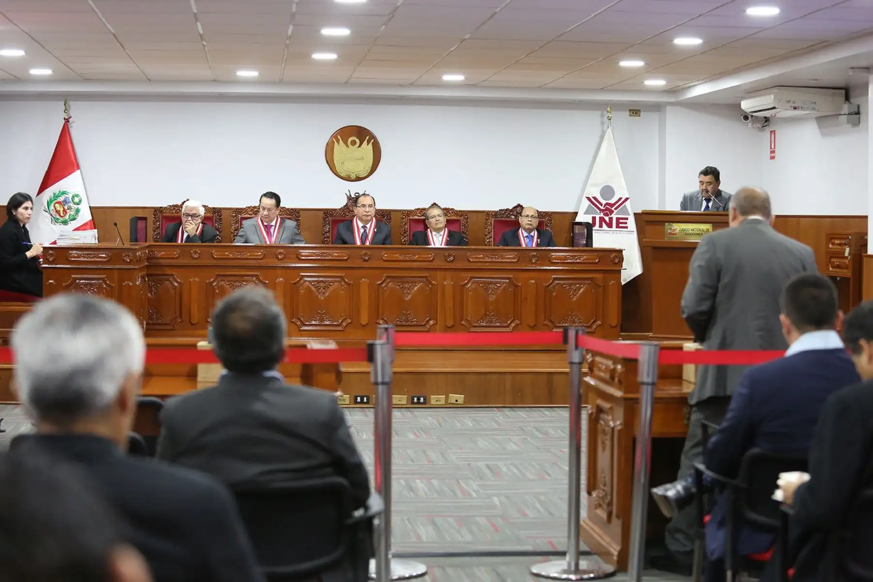 Sesión del pleno del JNE. Foto: Difusión.