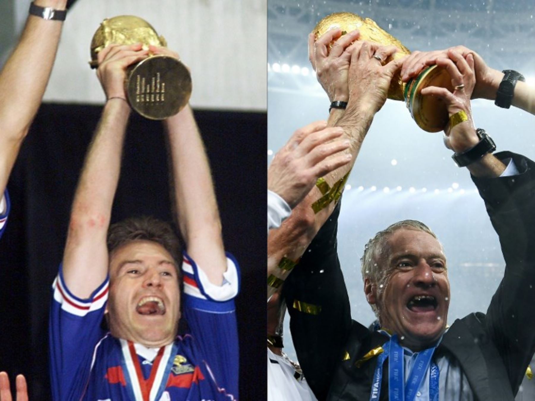 Deschamps fue campeón mundial con Francia en 1998 como jugador y vuelve alzar el trofeo como técnico de los Bleus