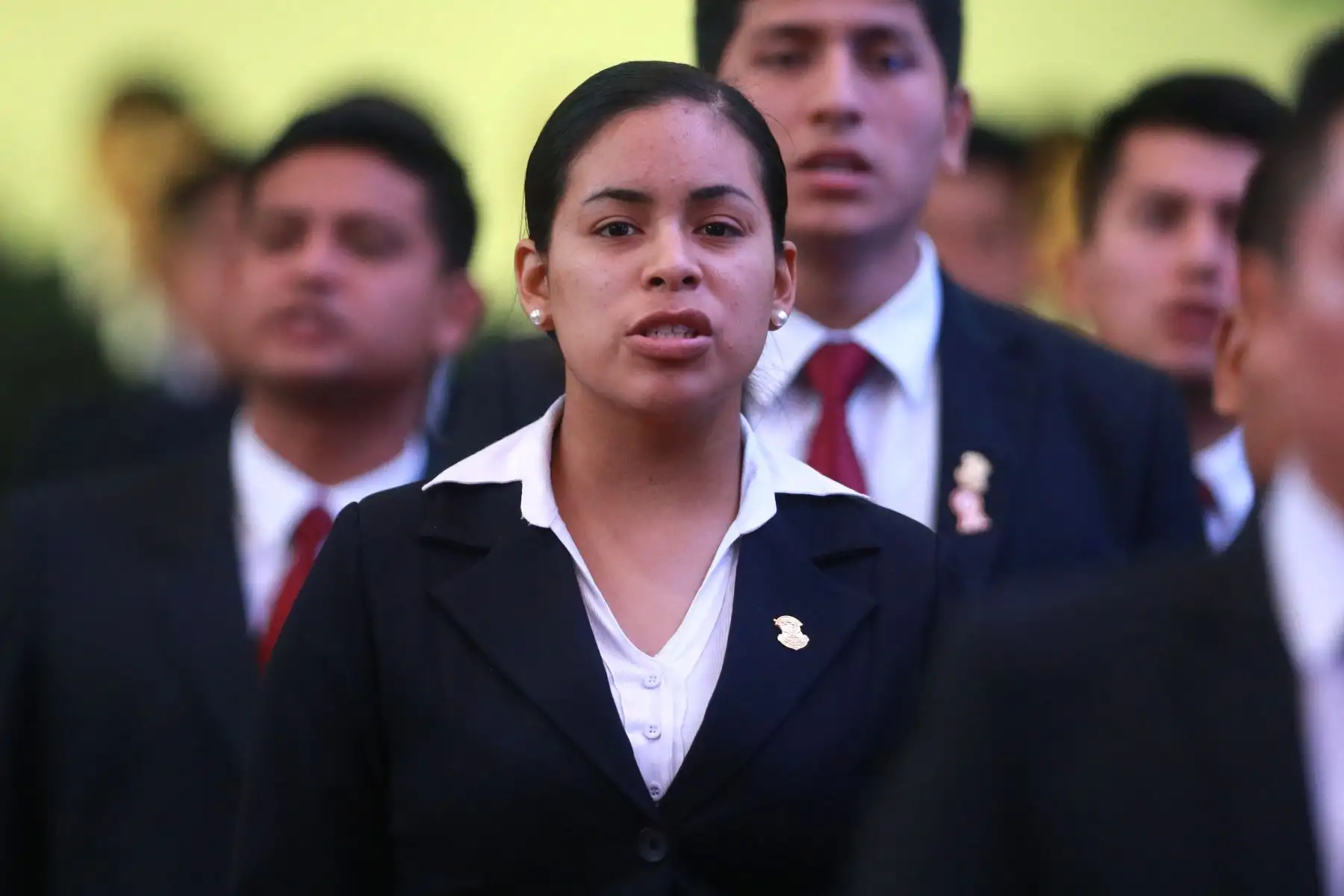Ceremonia de clausura del II Curso de Especialización de Inteligencia y Contra inteligencia de la Policía Nacional del Perú.  Foto: ANDINA/Vidal Tarqui