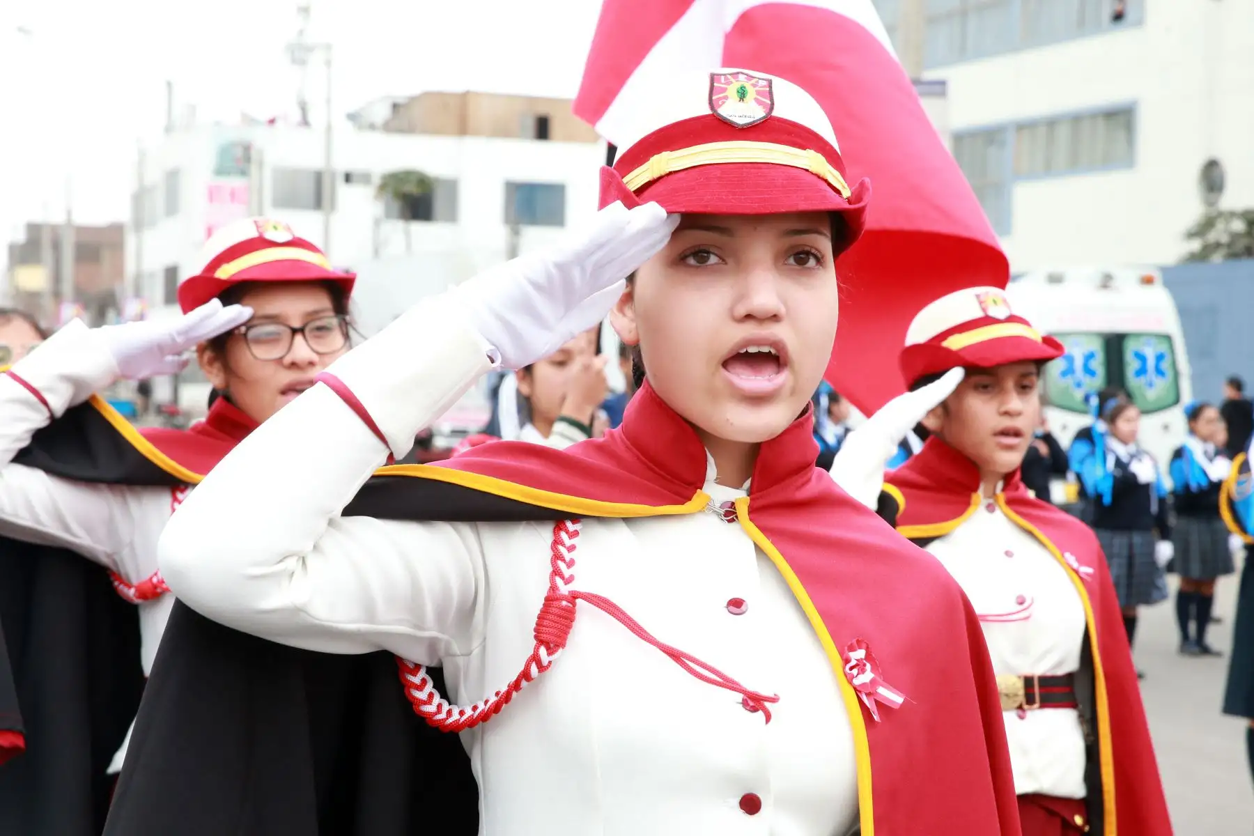 Ceremonia Cívica por el 69 Aniversario de creación de la Policía  Escolar del Perú. Con la participan de los colegios de Lima, en La Victoria.  Foto: ANDINA/Vidal Tarqui