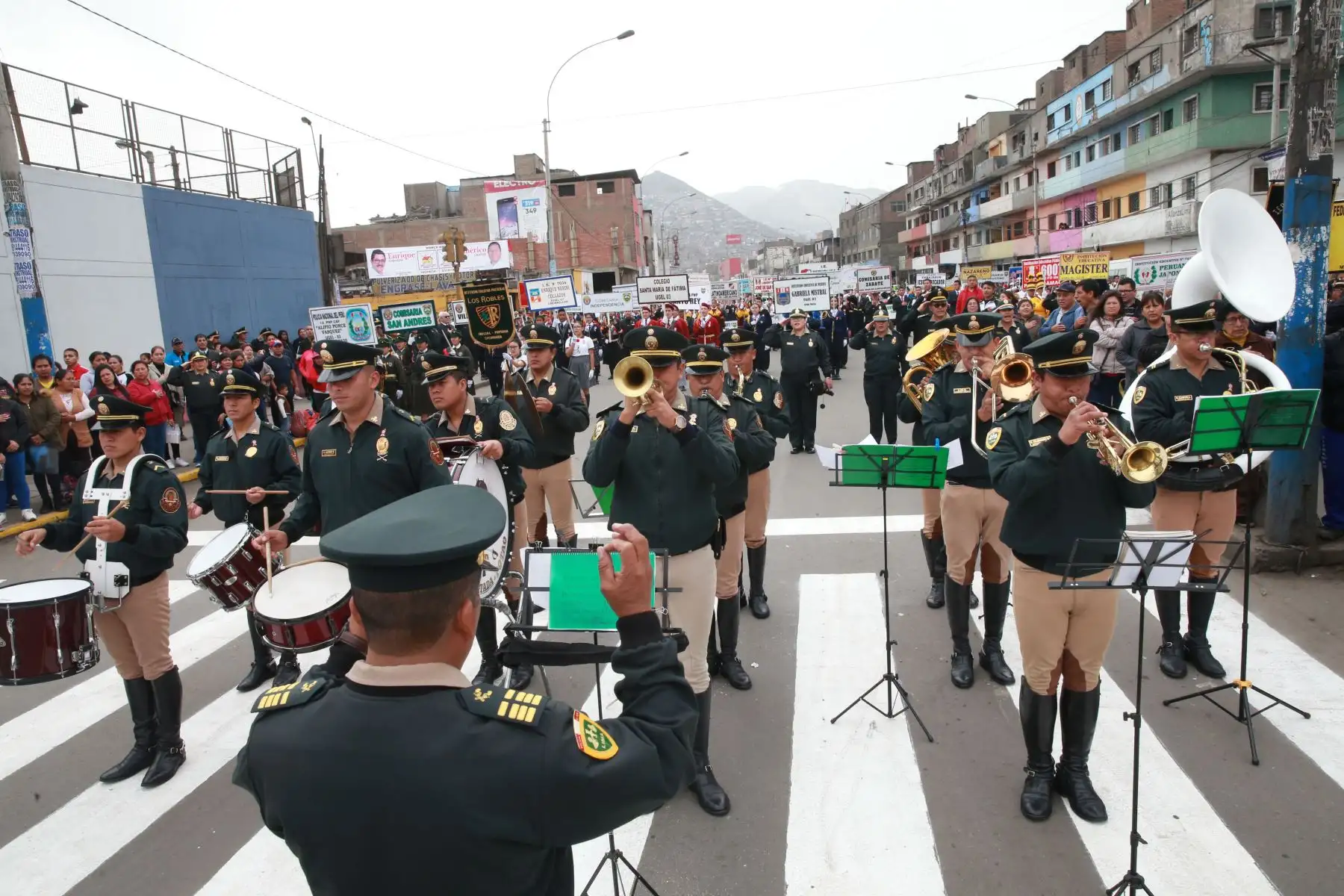 Ceremonia Cívica por el 69 Aniversario de creación de la Policía  Escolar del Perú. Con la participan de los colegios de Lima, en La Victoria.  Foto: ANDINA/Vidal Tarqui