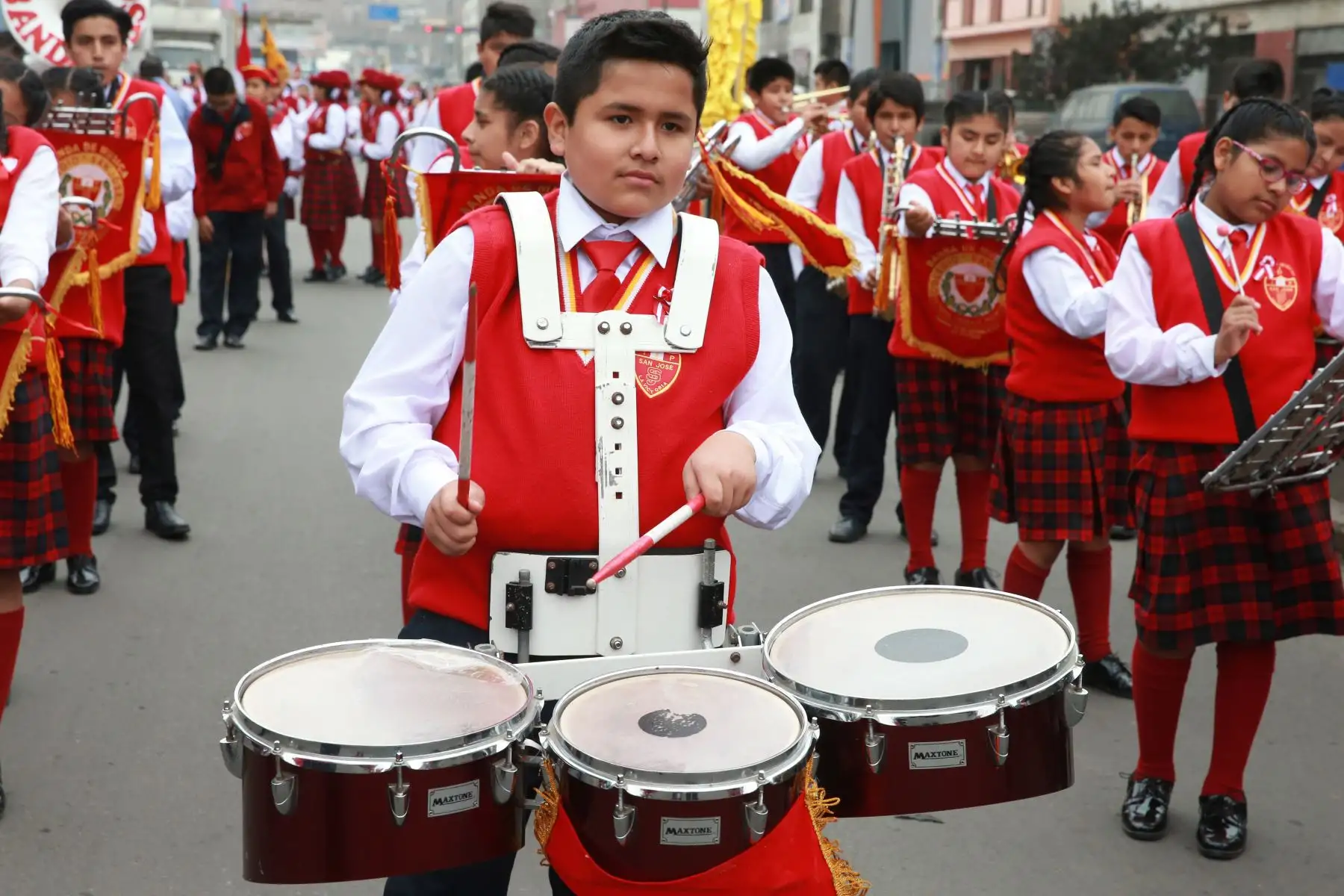 Ceremonia Cívica por el 69 Aniversario de creación de la Policía  Escolar del Perú. Con la participan de los colegios de Lima, en La Victoria.  Foto: ANDINA/Vidal Tarqui