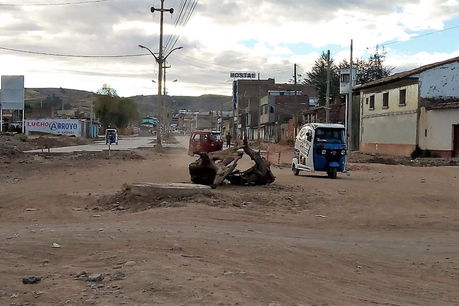 Gobierno Regional de Junín denuncia la paralización de obra vial en Jauja. ANDINA/Pedro Tinoco