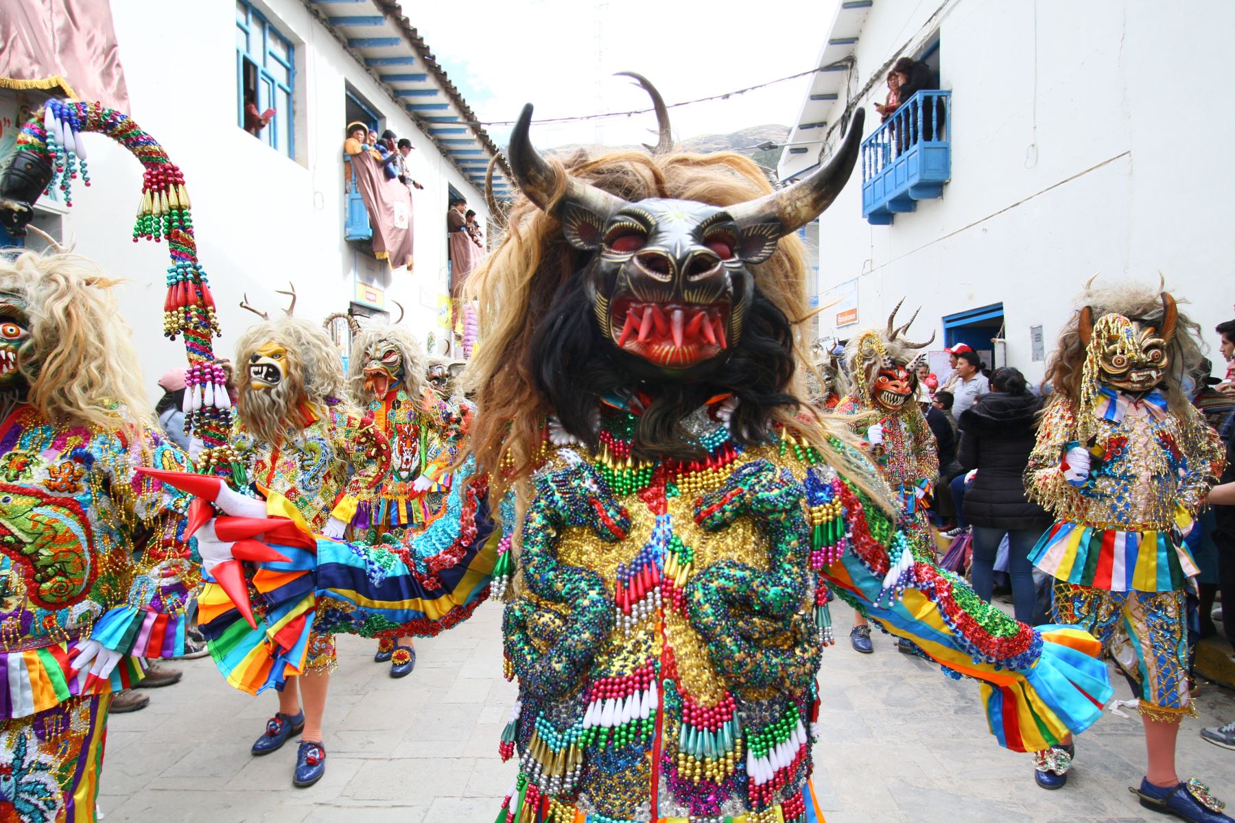 Así vivió Paucartambo, en Cusco, la fiesta en honor de la Virgen Del Carmen. ANDINA/Percy Hurtado