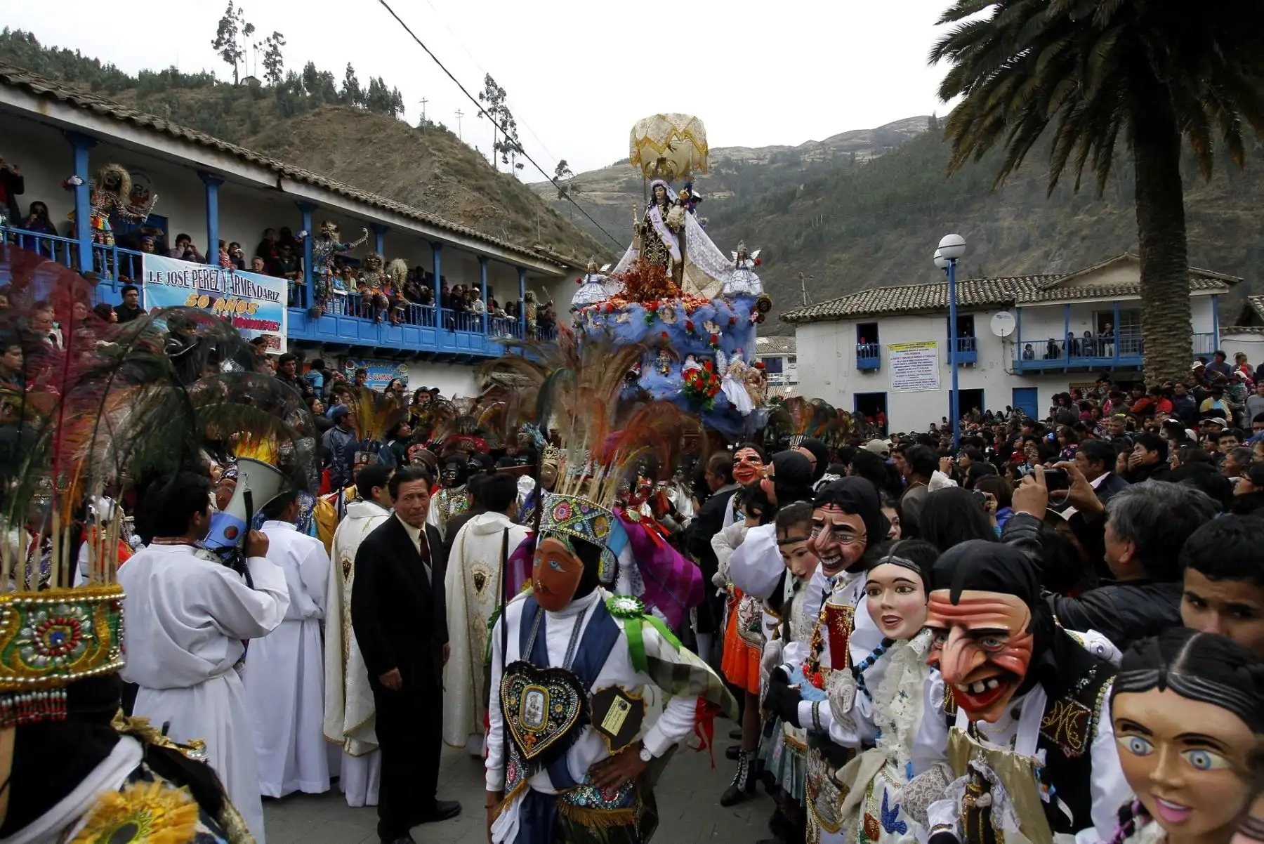 Cusco celebra así el día central de la Festividad de la Virgen del Carmen. ANDINA/Percy Hurtado Santillán