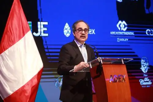 Presidente de Adex, Juan Varilias. ANDINA/Jhony Laurente