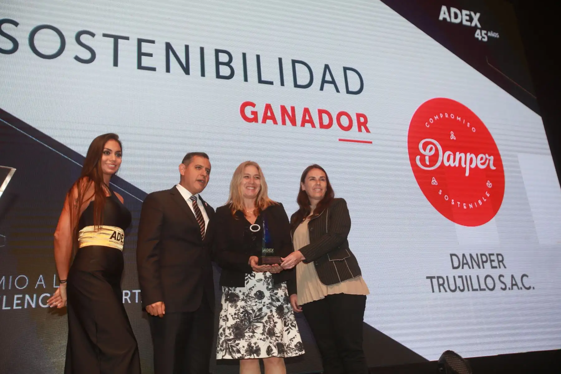 Ceremonia de premiación a la Excelencia Exportadora por el 45 aniversario de Adex. Foto: ANDINA/Jhony Laurente.