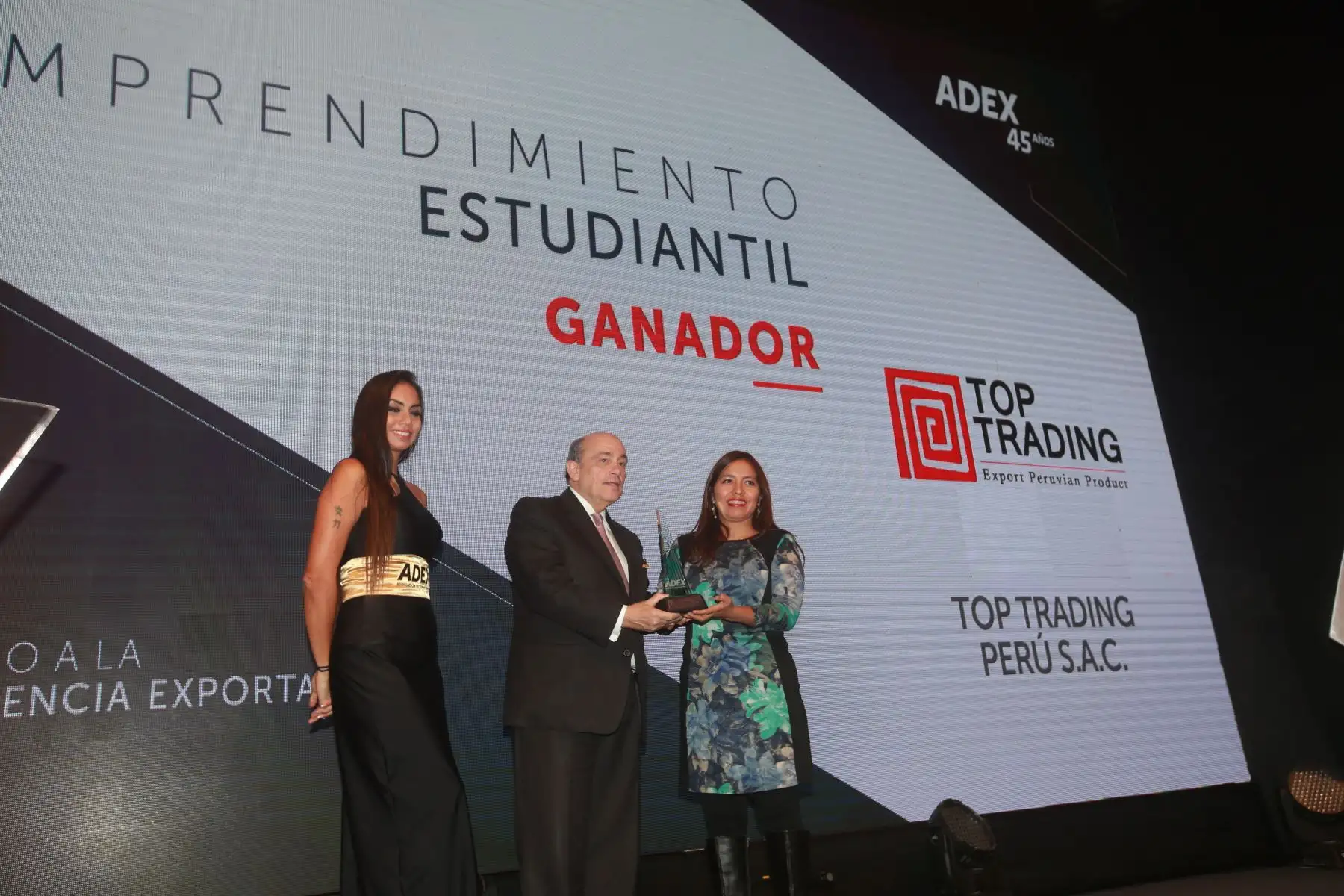 Ceremonia de premiación a la Excelencia Exportadora por el 45 aniversario de Adex. Foto: ANDINA/Jhony Laurente.