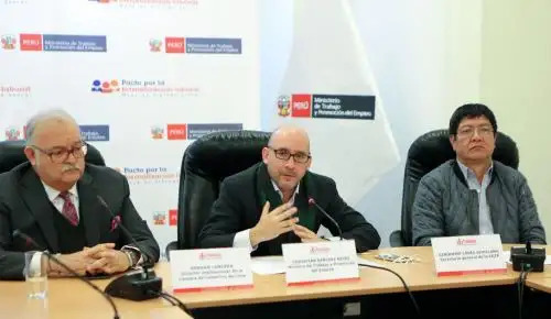 Ministro de Trabajo y Promoción del Empleo, Christian Sánchez.