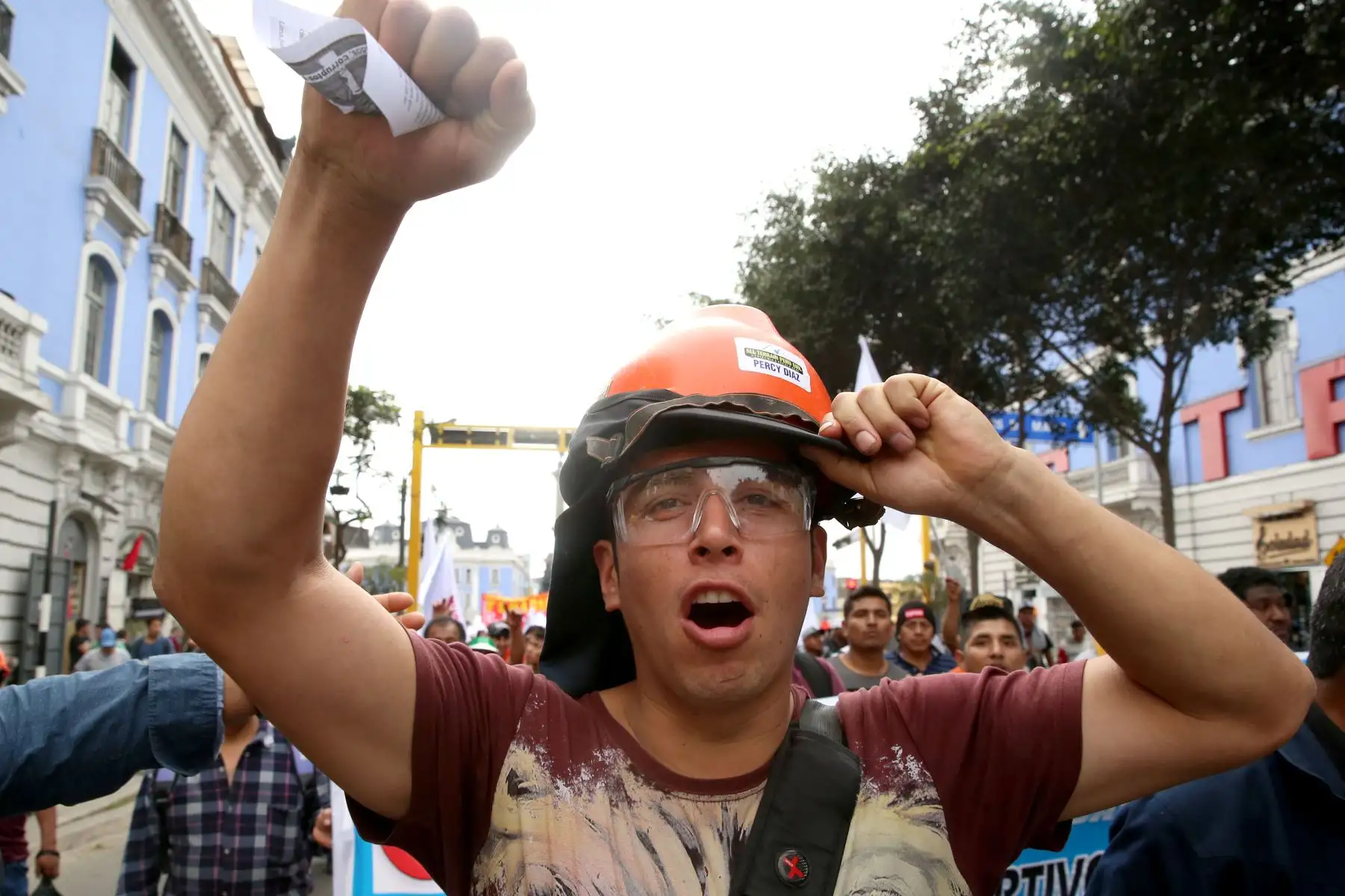 Cientos de manifestantes recorren las calles de Lima en protesta por la corrupción en el poder judicial: ANDINA/Dante Zegarra