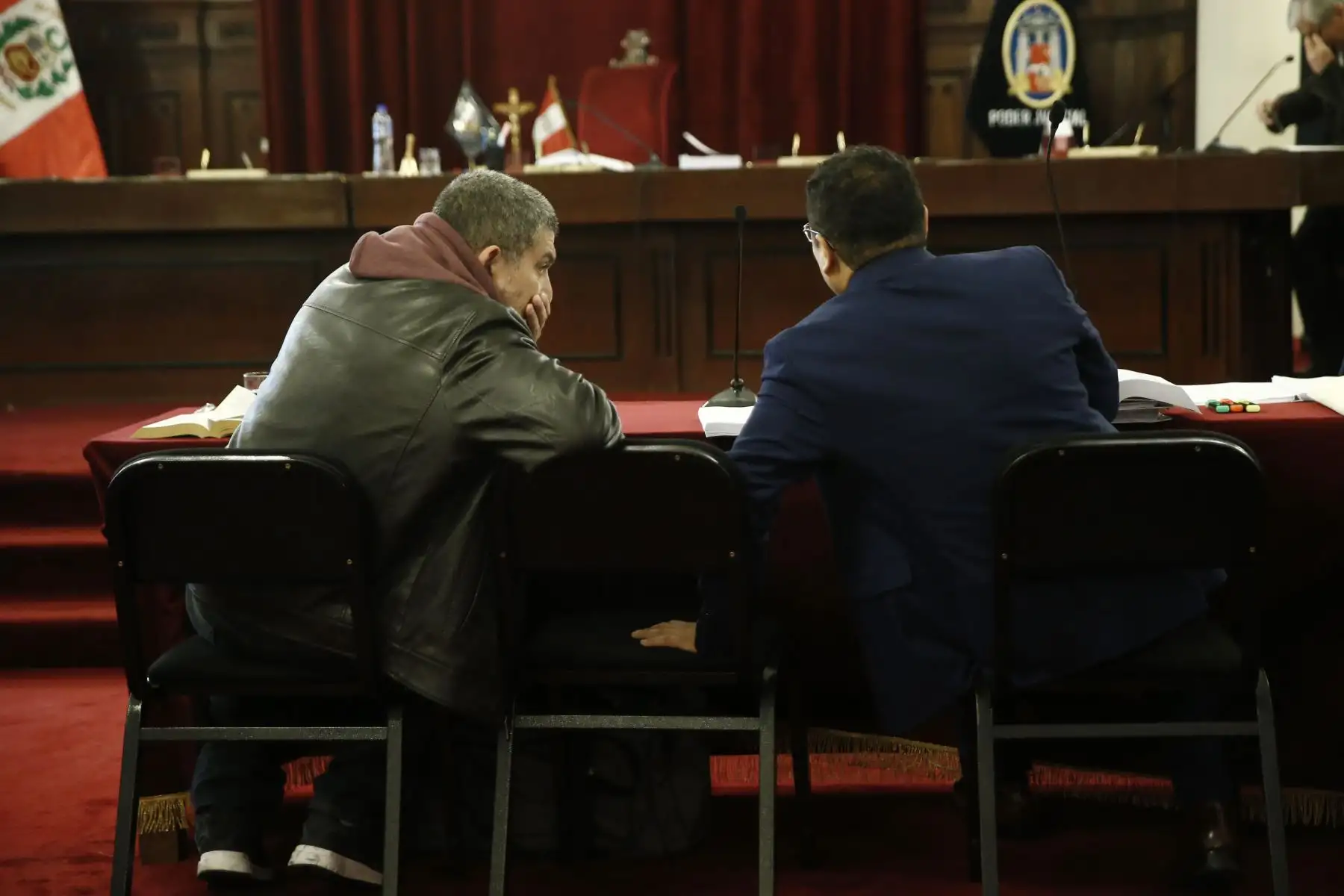 El ex titular de la Corte del Callao, Walter Ríos, acaba de ser trasladado a la carceleta del Poder Judicial.  Foto: ANDINA/Melina Mejía