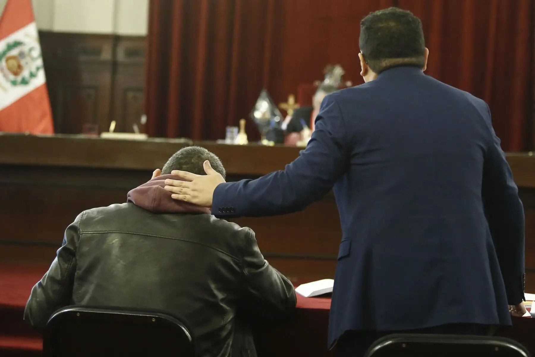 El ex titular de la Corte del Callao, Walter Ríos, acaba de ser trasladado a la carceleta del Poder Judicial.  Foto: ANDINA/Melina Mejía